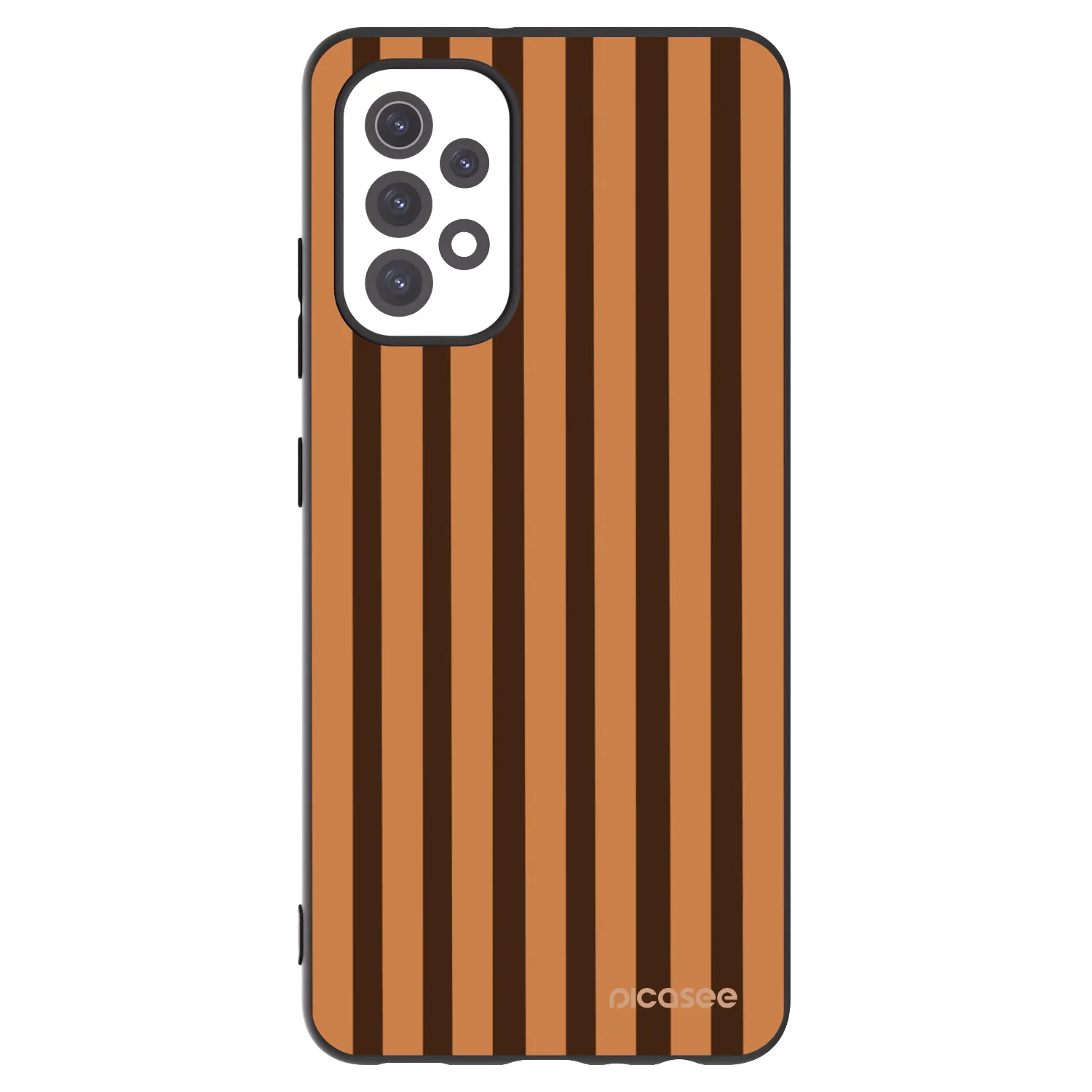 Picasee silikonový černý obal pro Samsung Galaxy A32 5G A326B - Caramel lines