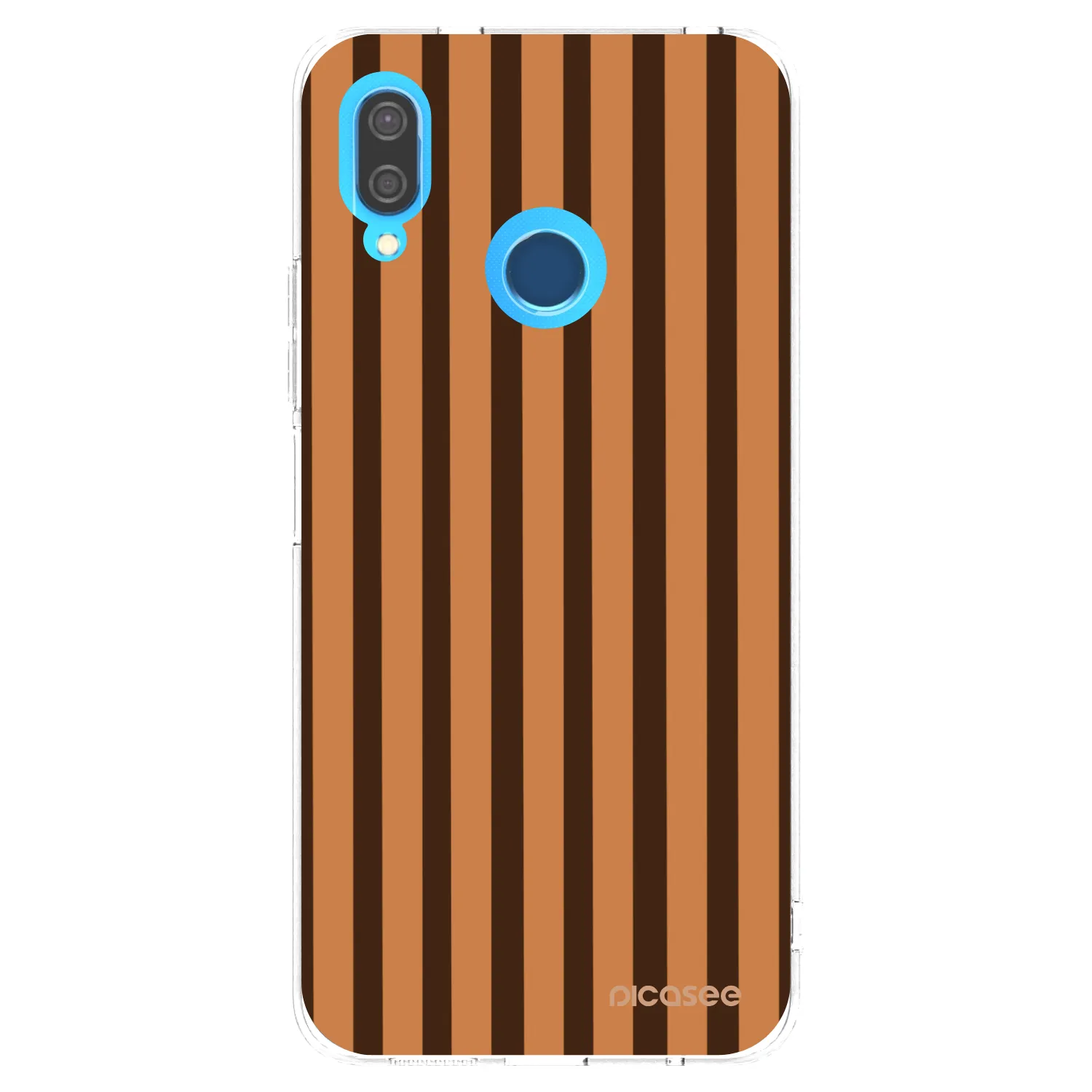 Picasee silikonový průhledný obal pro Huawei P20 Lite - Caramel lines