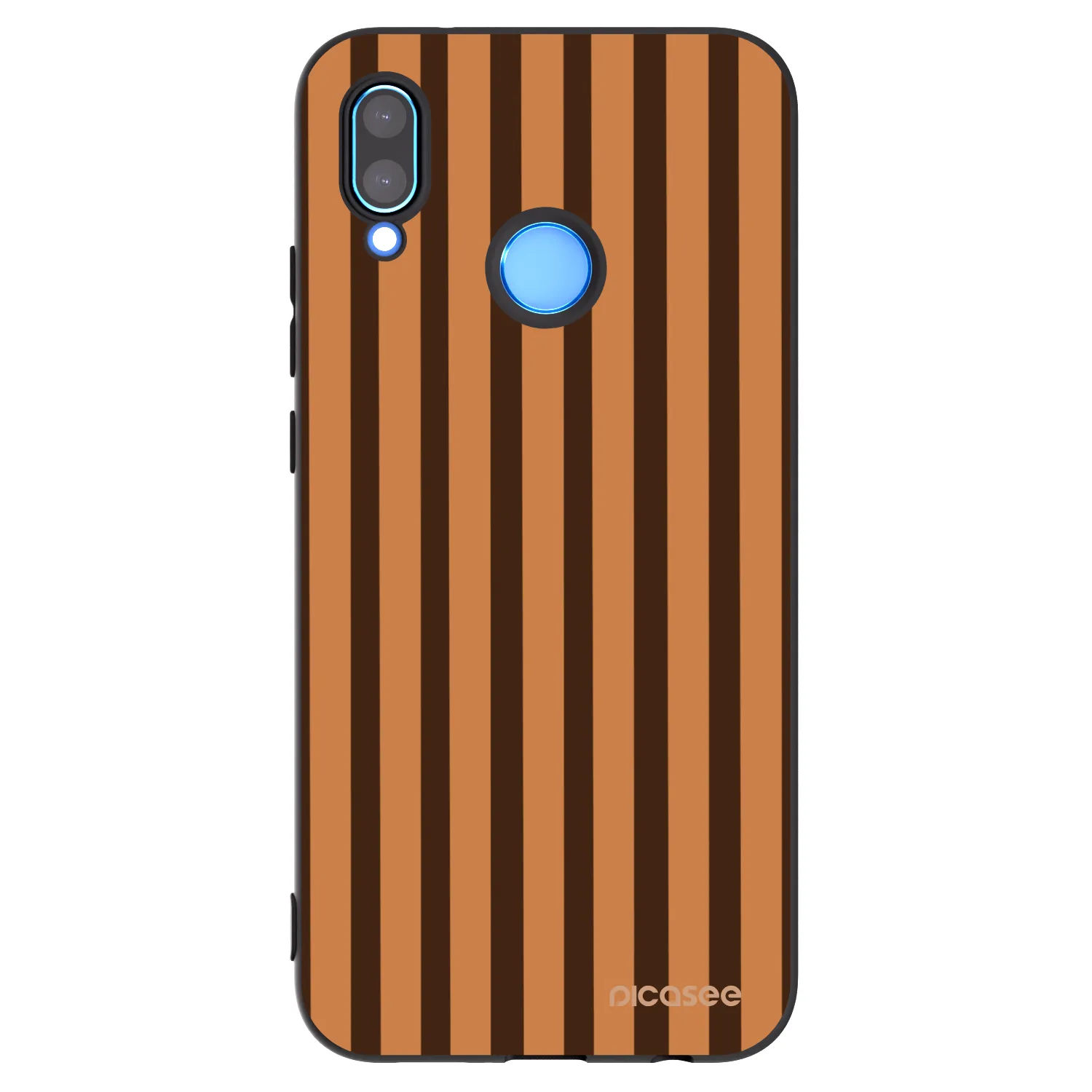 Picasee silikonový černý obal pro Huawei P20 Lite - Caramel lines
