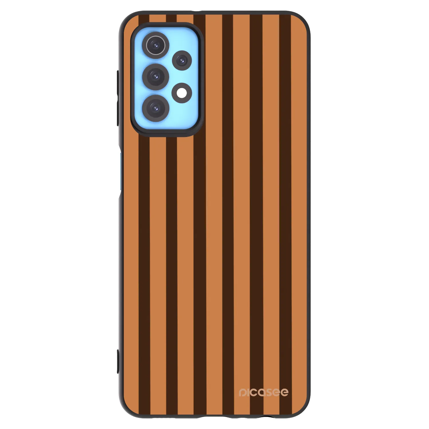 Picasee silikonový černý obal pro Samsung Galaxy A32 4G SM-A325F - Caramel lines