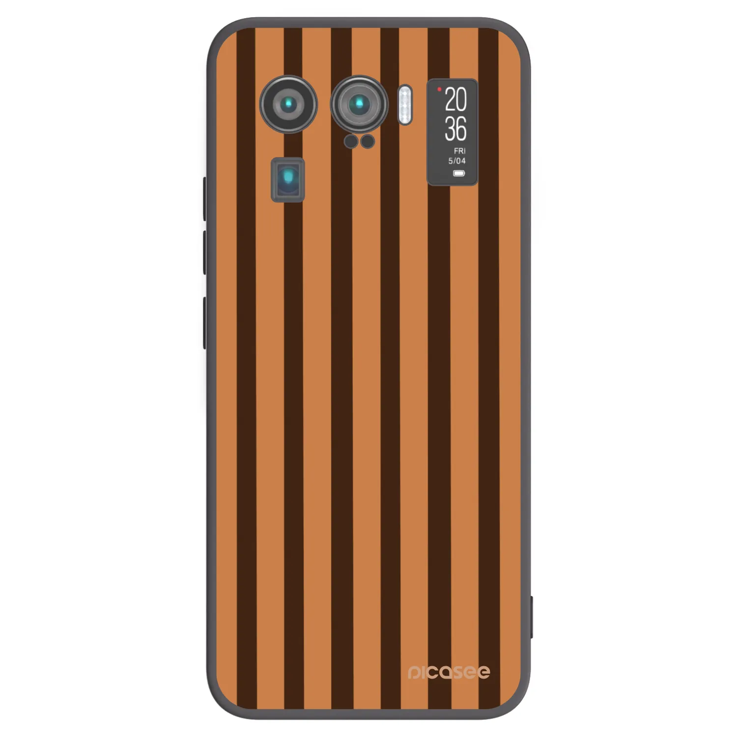 Picasee silikonový černý obal pro Xiaomi Mi 11 Ultra - Caramel lines