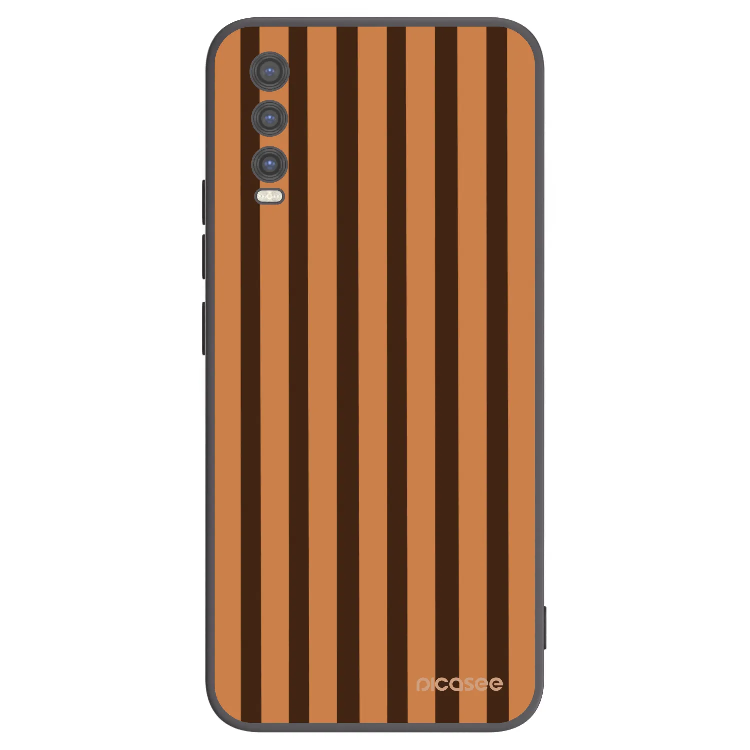 Picasee silikonový černý obal pro Vivo Y20s - Caramel lines