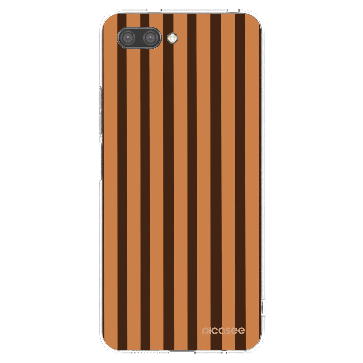 Picasee silikonový průhledný obal pro Honor 10 - Caramel lines