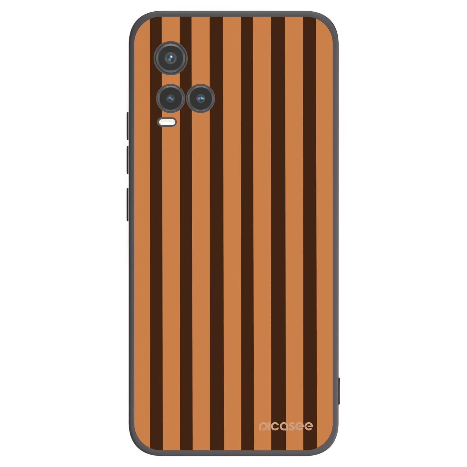 Picasee silikonový černý obal pro Vivo Y33s - Caramel lines