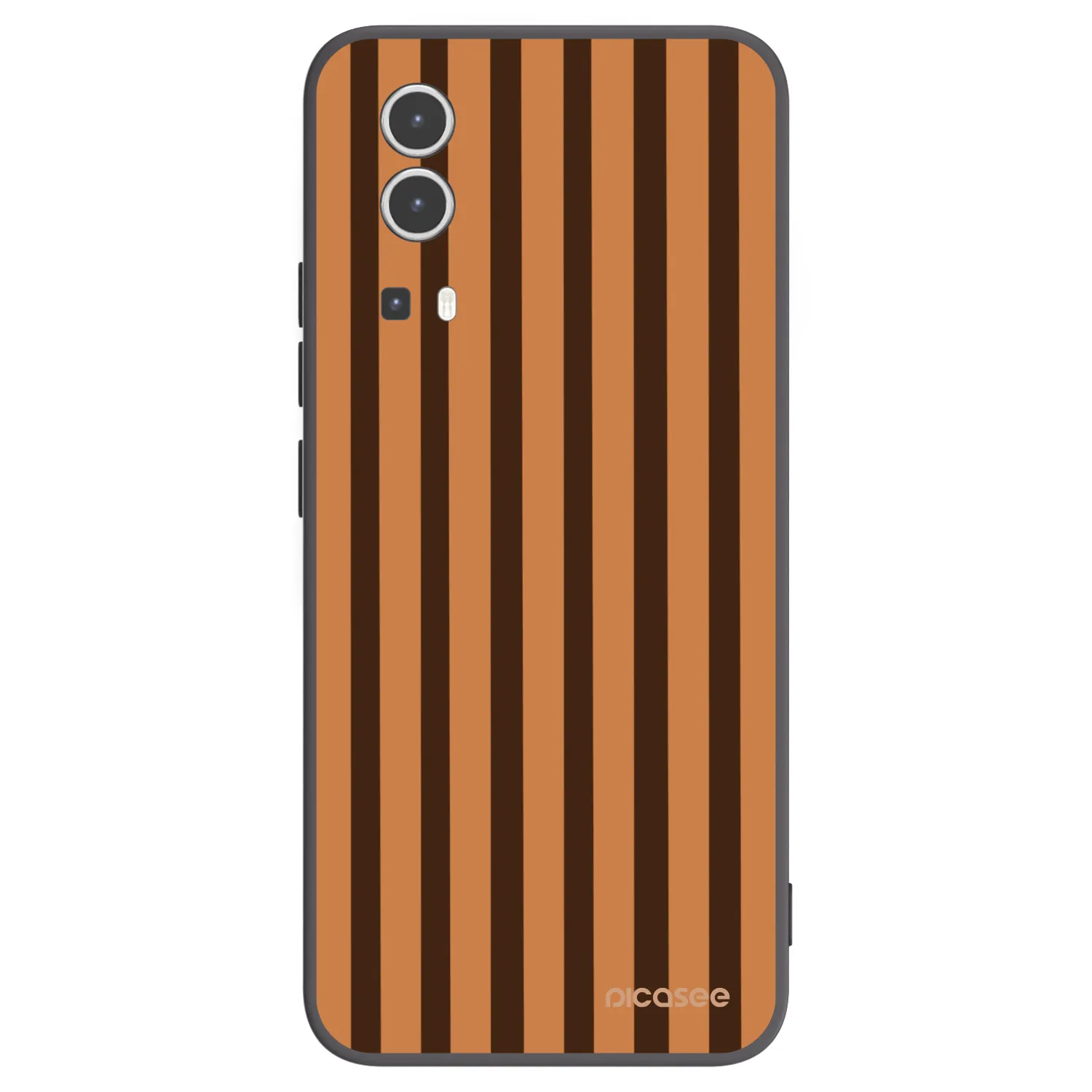 Picasee silikonový černý obal pro Vivo Y72 5G - Caramel lines