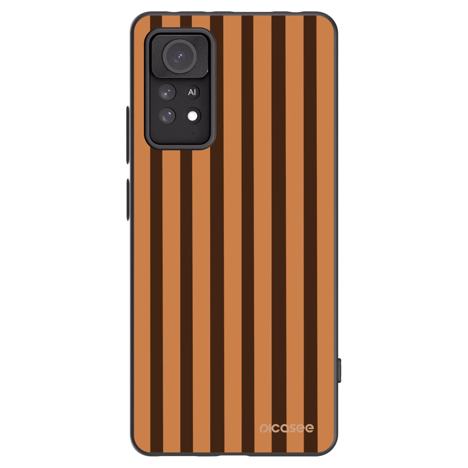 Picasee silikonový černý obal pro Xiaomi Redmi Note 11 Pro - Caramel lines