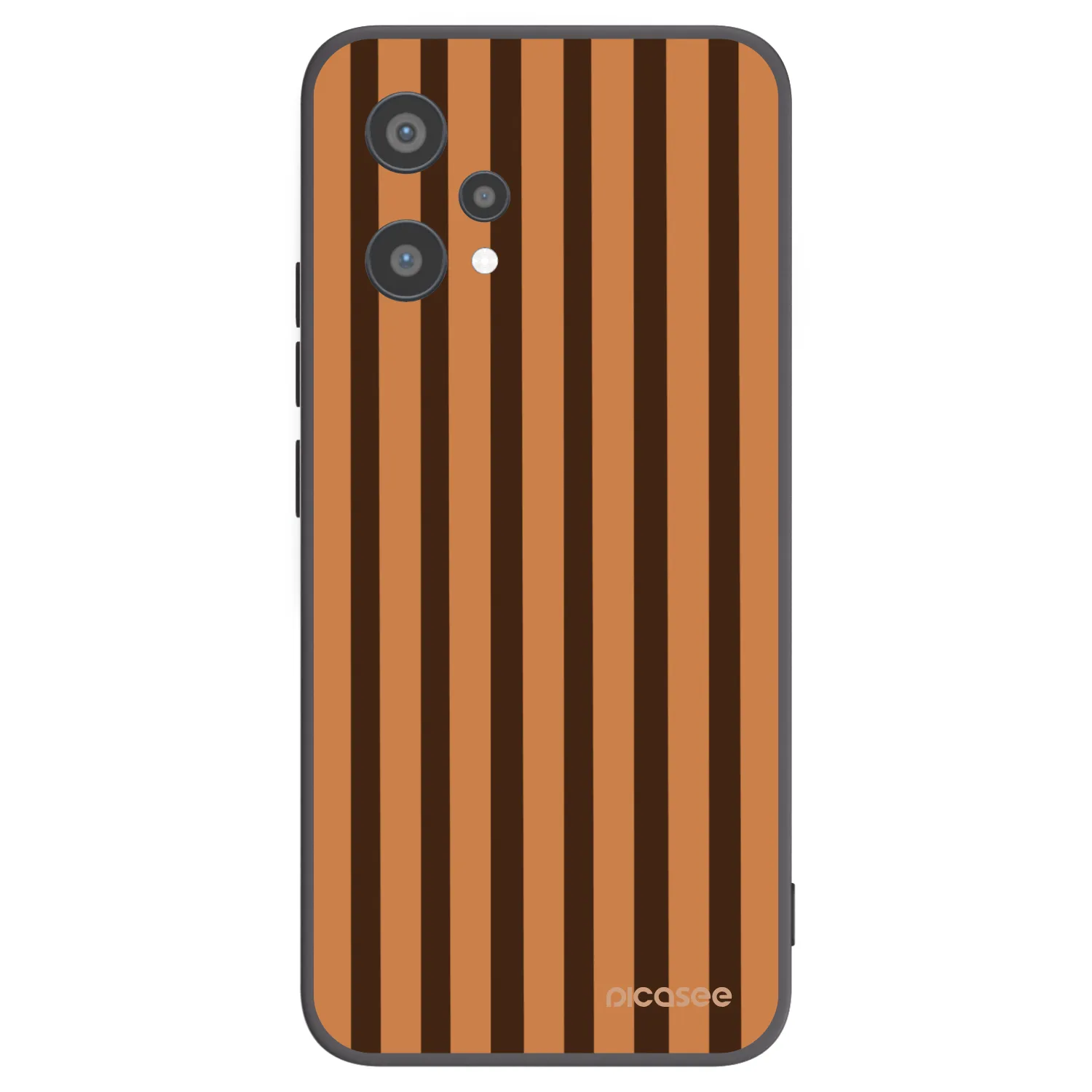 Picasee silikonový černý obal pro Realme 9 Pro 5G - Caramel lines
