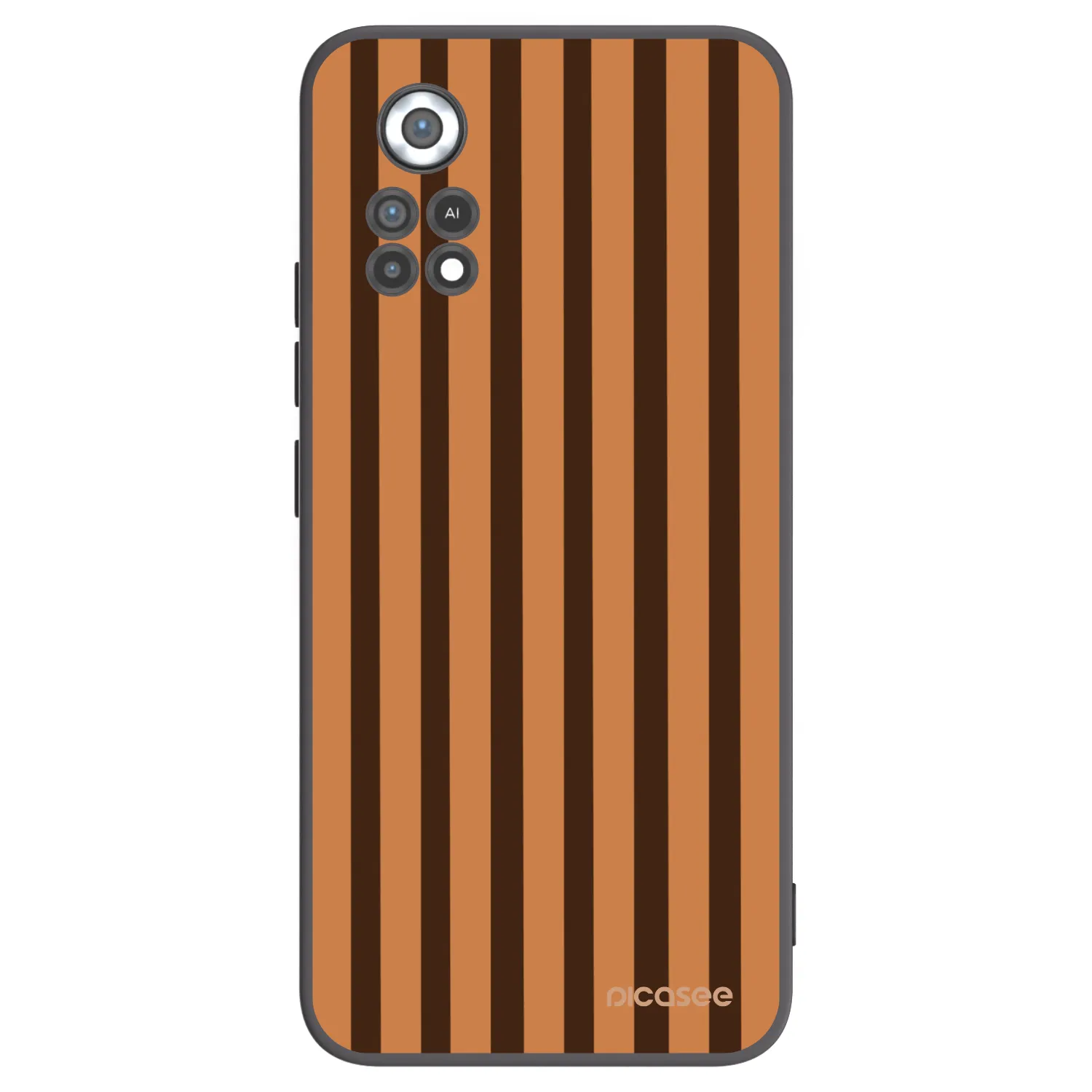 Picasee silikonový černý obal pro Xiaomi Poco X4 Pro 5G - Caramel lines