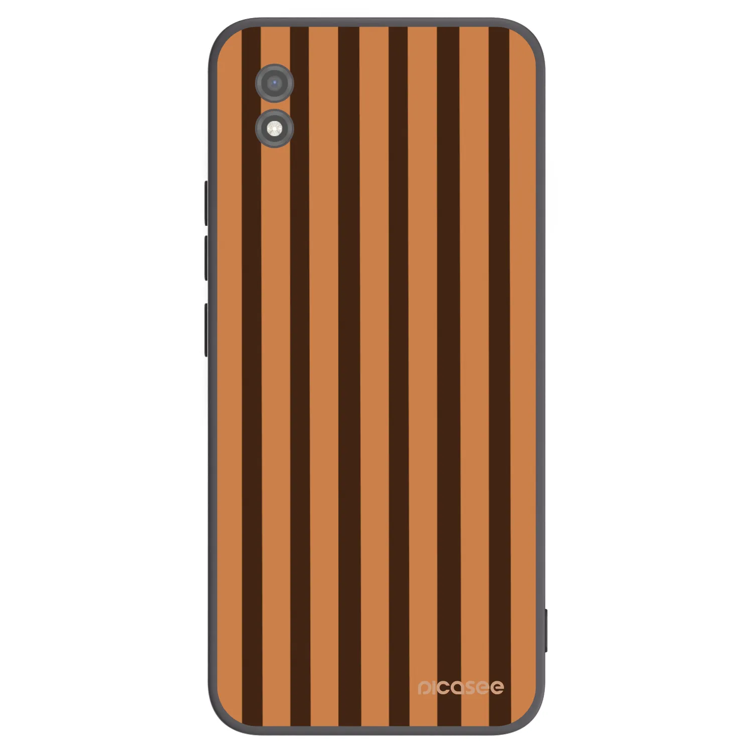 Picasee silikonový černý obal pro Realme C11 (2021) - Caramel lines