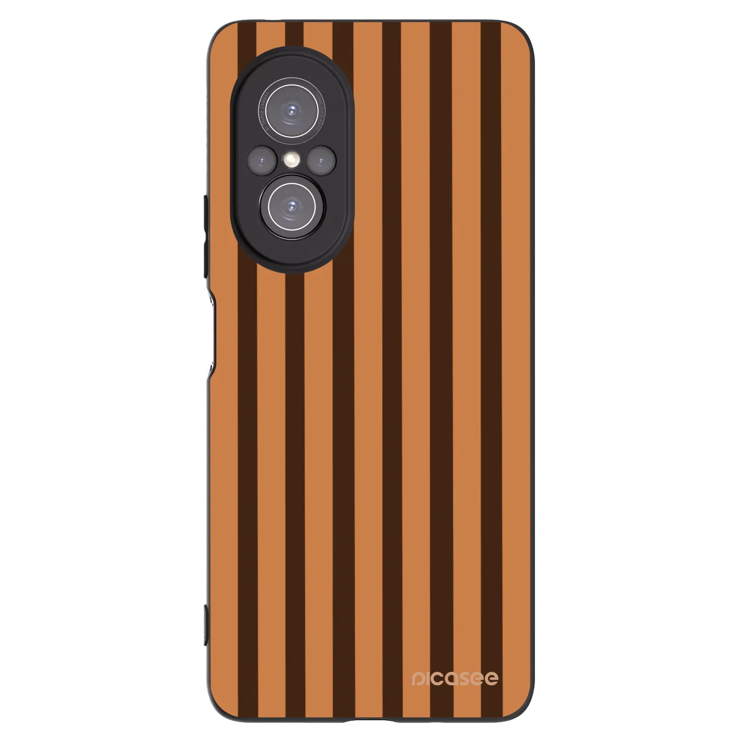Picasee silikonový černý obal pro Huawei Nova 9 SE - Caramel lines