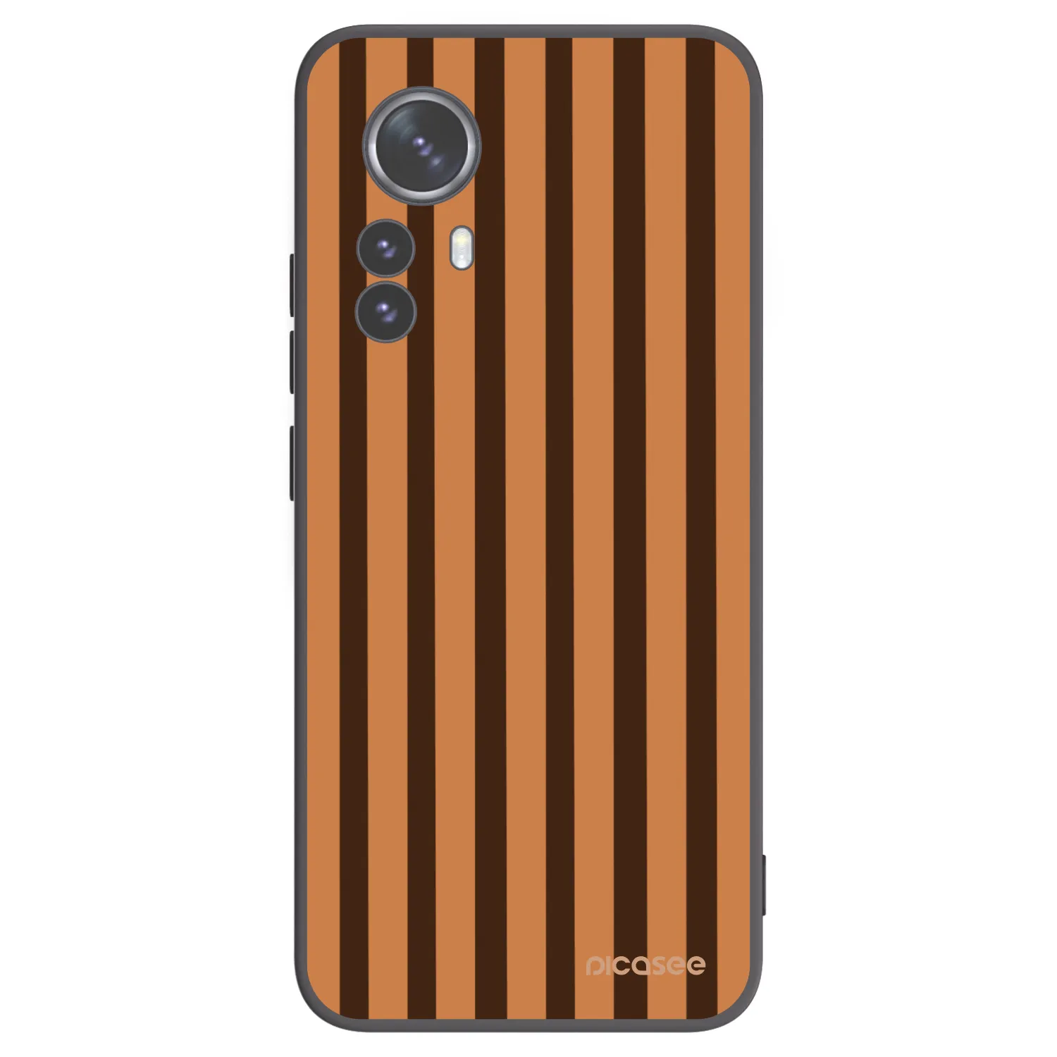 Picasee silikonový černý obal pro Xiaomi 12 Pro - Caramel lines