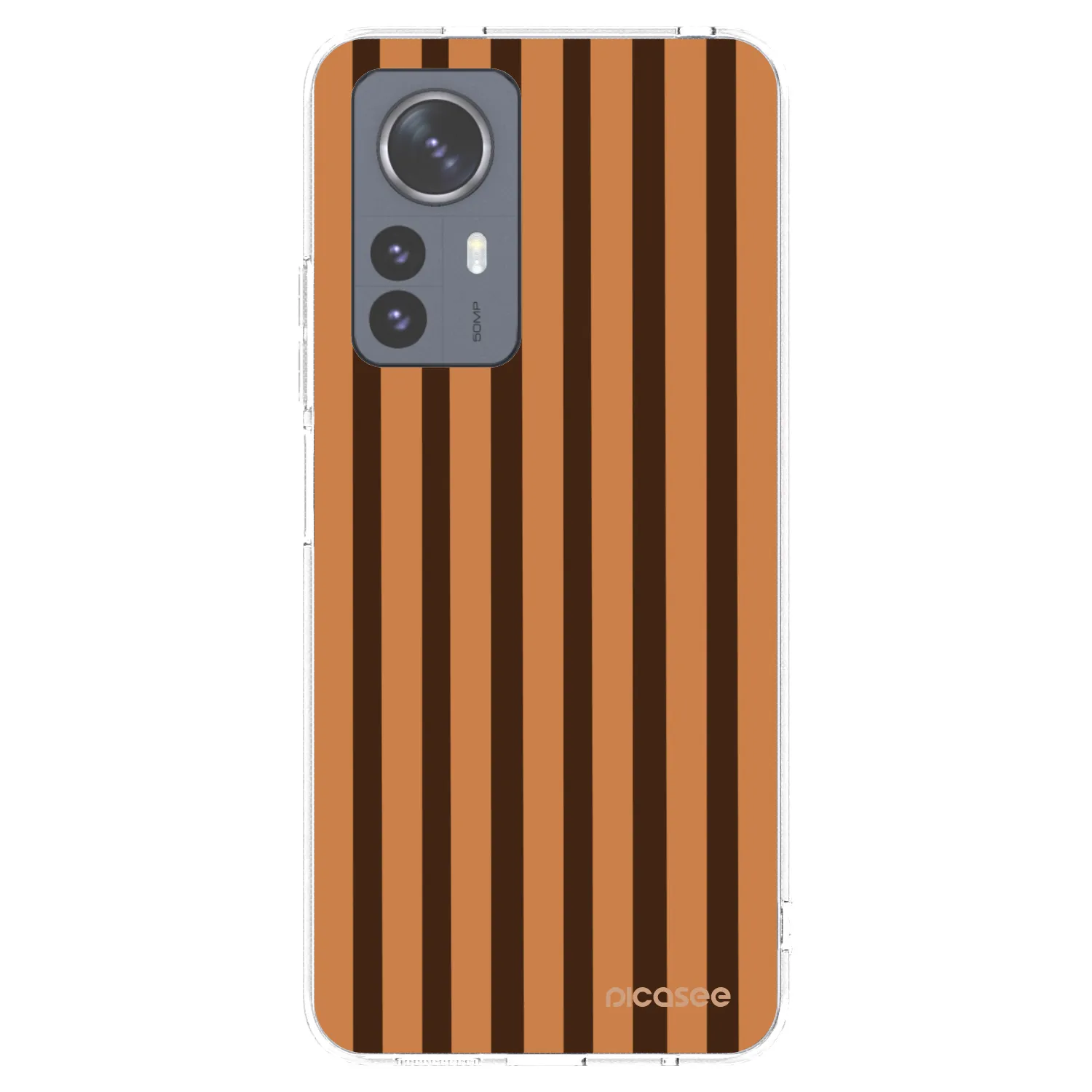 Picasee silikonový průhledný obal pro Xiaomi 12 Pro - Caramel lines