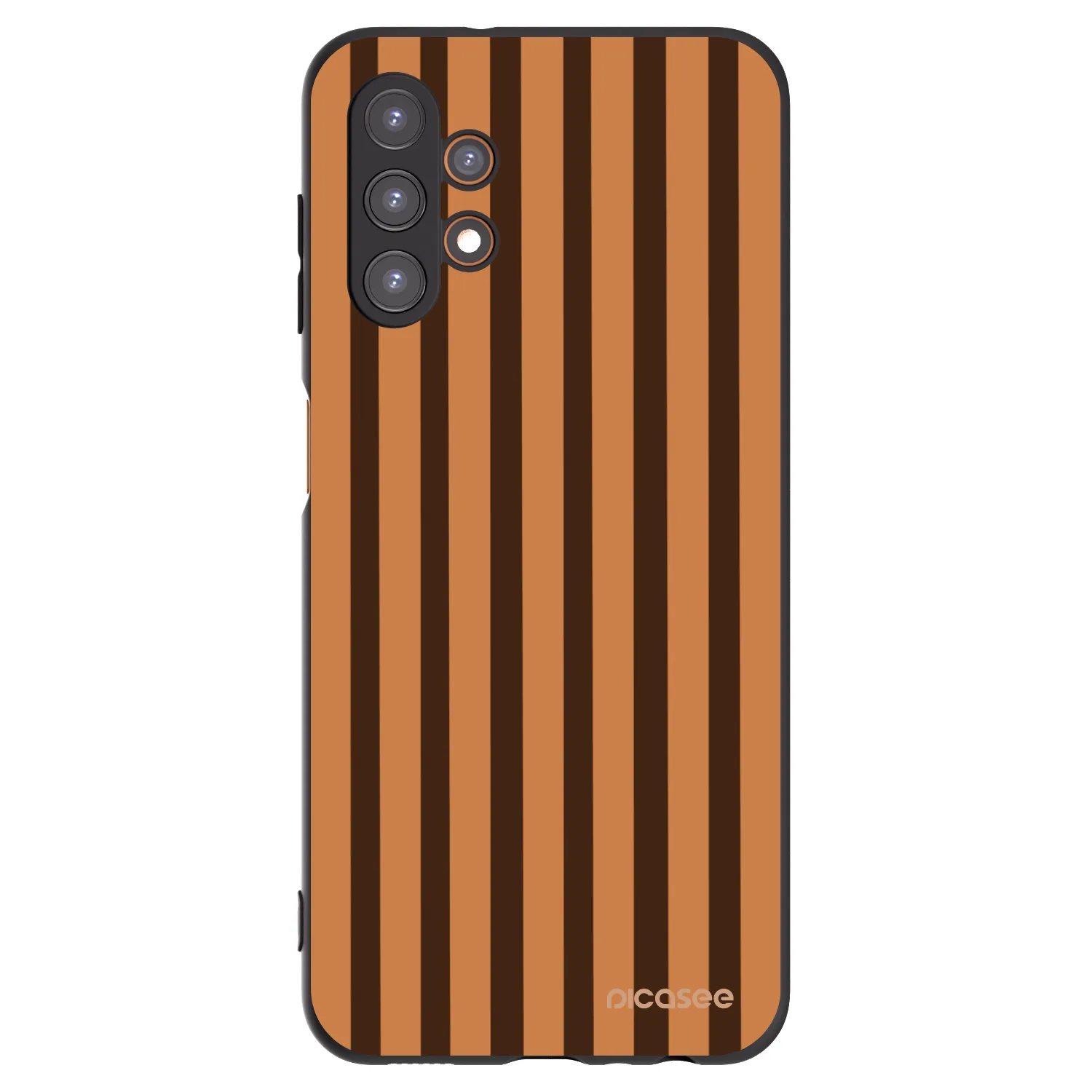 Picasee silikonový černý obal pro Samsung Galaxy A13 4G A135 - Caramel lines