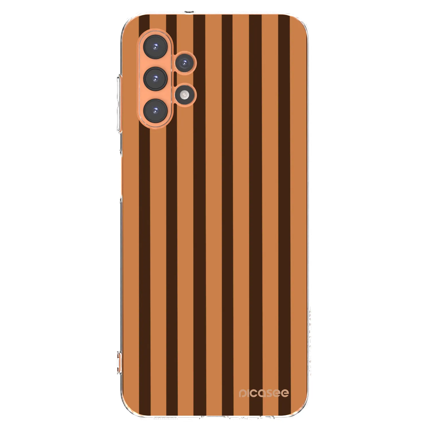 Picasee silikonový průhledný obal pro Samsung Galaxy A13 4G A135 - Caramel lines