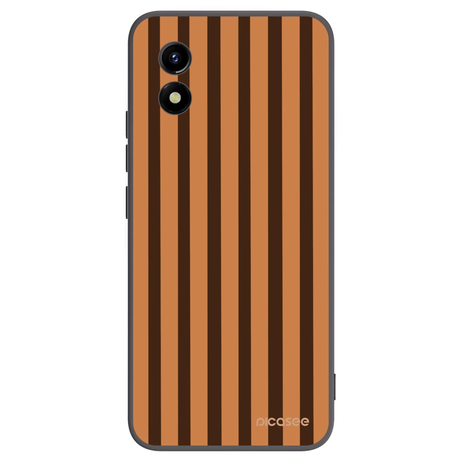 Picasee silikonový černý obal pro Vivo Y01 - Caramel lines