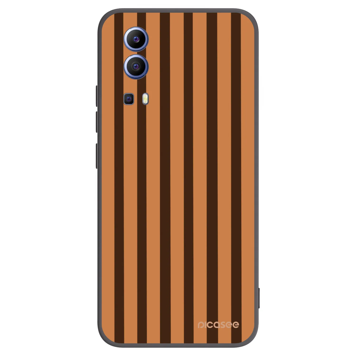 Picasee silikonový černý obal pro Vivo Y52 5G - Caramel lines