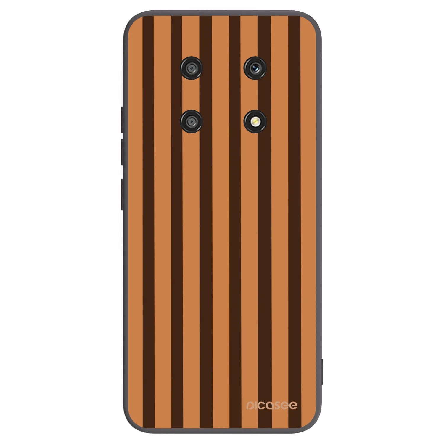 Picasee silikonový černý obal pro Honor Magic4 Lite 5G - Caramel lines