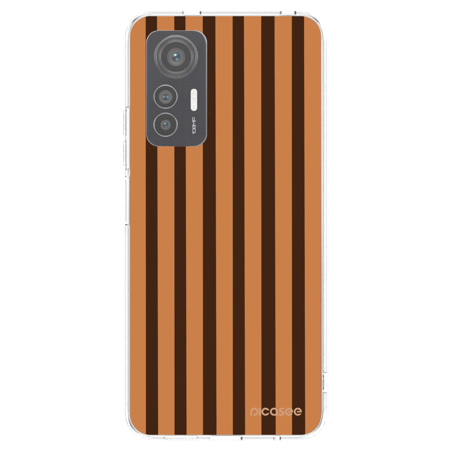 Picasee silikonový průhledný obal pro Xiaomi 12 Lite - Caramel lines