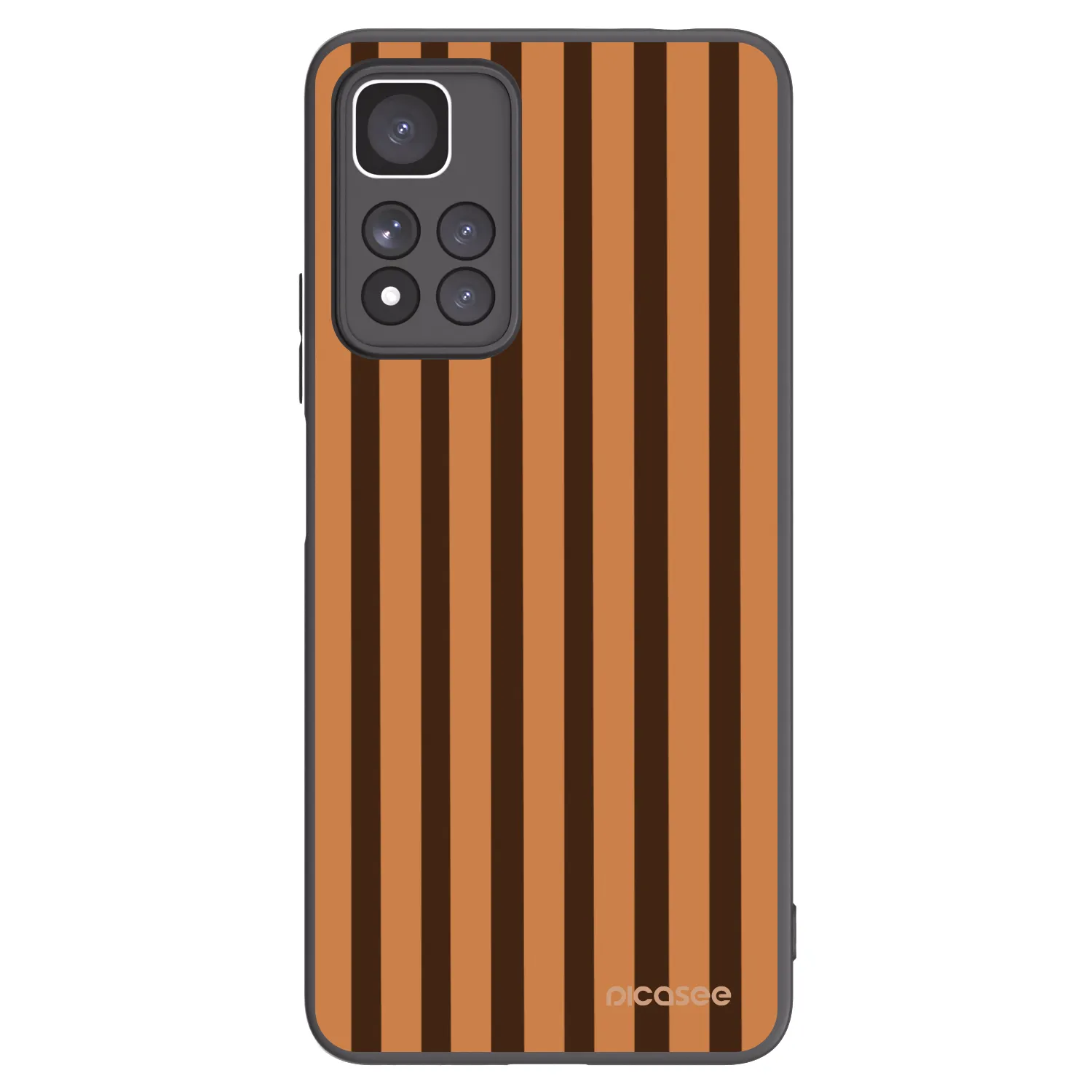 Picasee silikonový černý obal pro Xiaomi Redmi Note 11 Pro+ 5G - Caramel lines