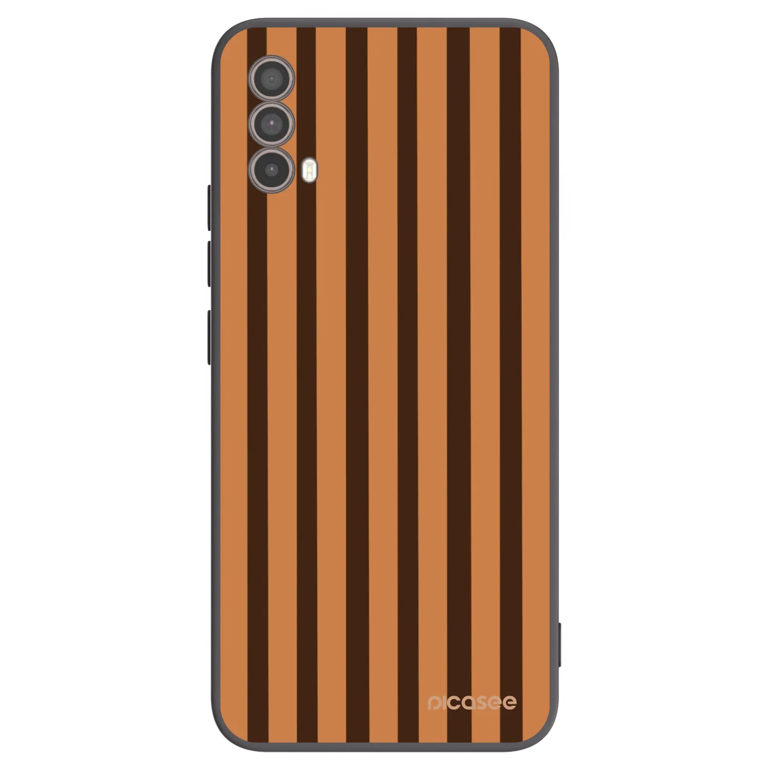 Picasee silikonový černý obal pro Motorola Moto E40 - Caramel lines