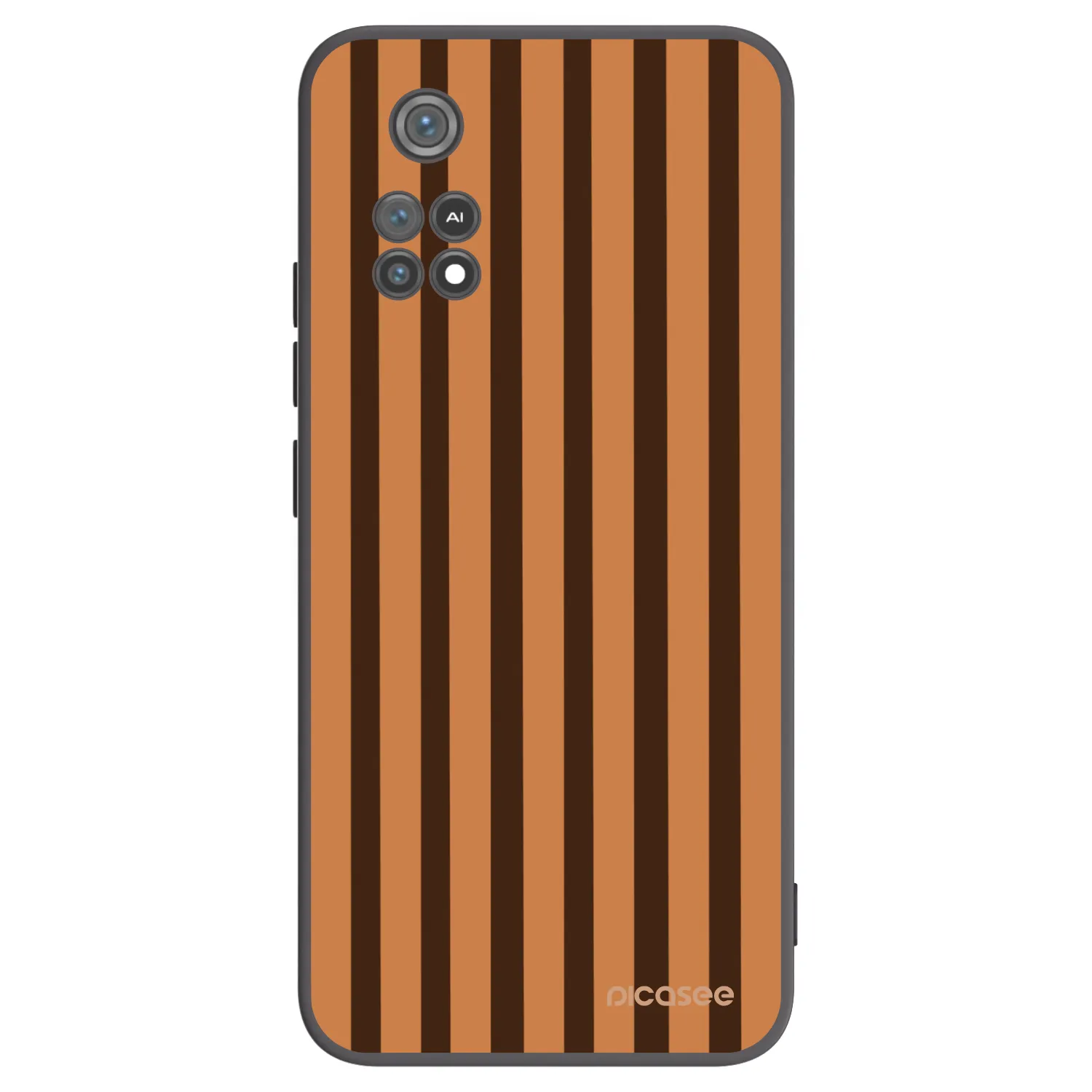 Picasee silikonový černý obal pro Xiaomi Poco M4 Pro - Caramel lines