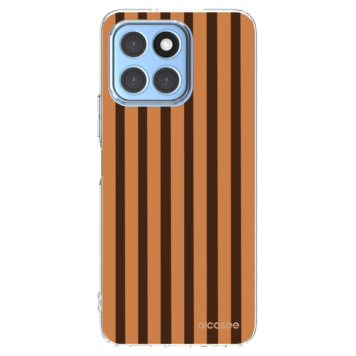 Picasee silikonový průhledný obal pro Honor X8 5G - Caramel lines