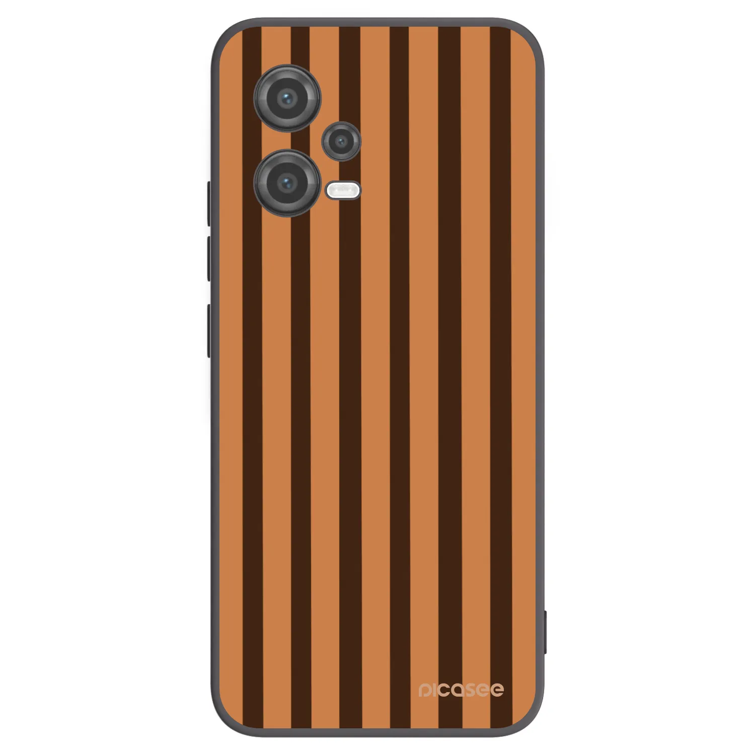 Picasee silikonový černý obal pro Xiaomi Poco X5 - Caramel lines