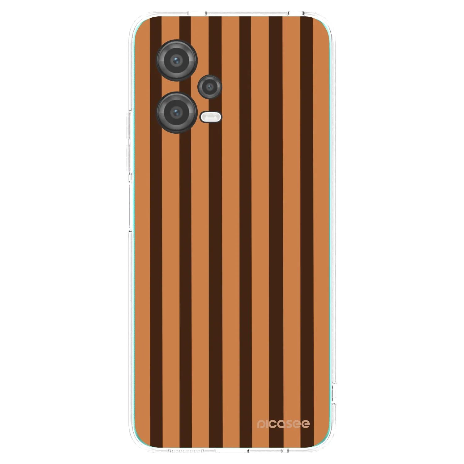 Picasee silikonový průhledný obal pro Xiaomi Poco X5 - Caramel lines