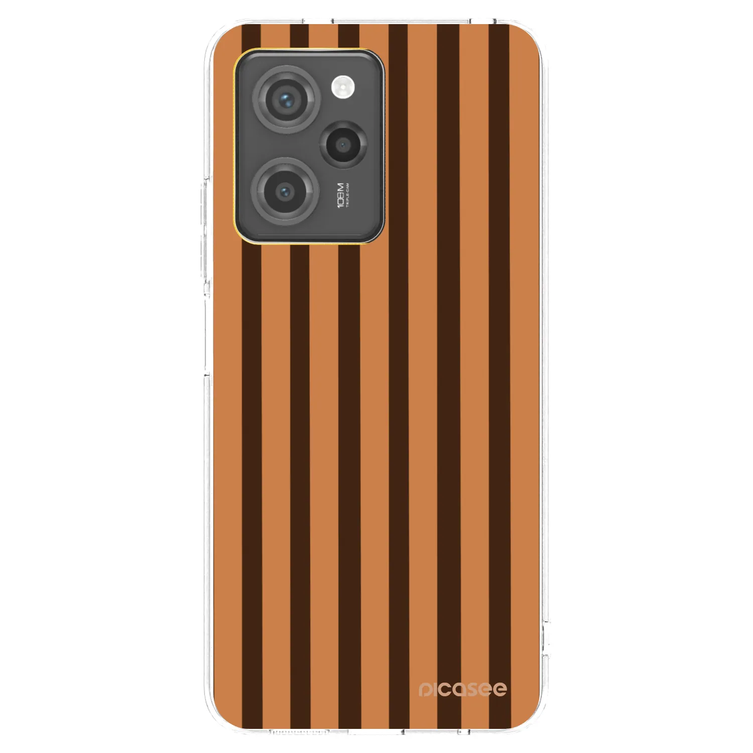 Picasee silikonový černý obal pro Xiaomi Poco X5 Pro - Caramel lines