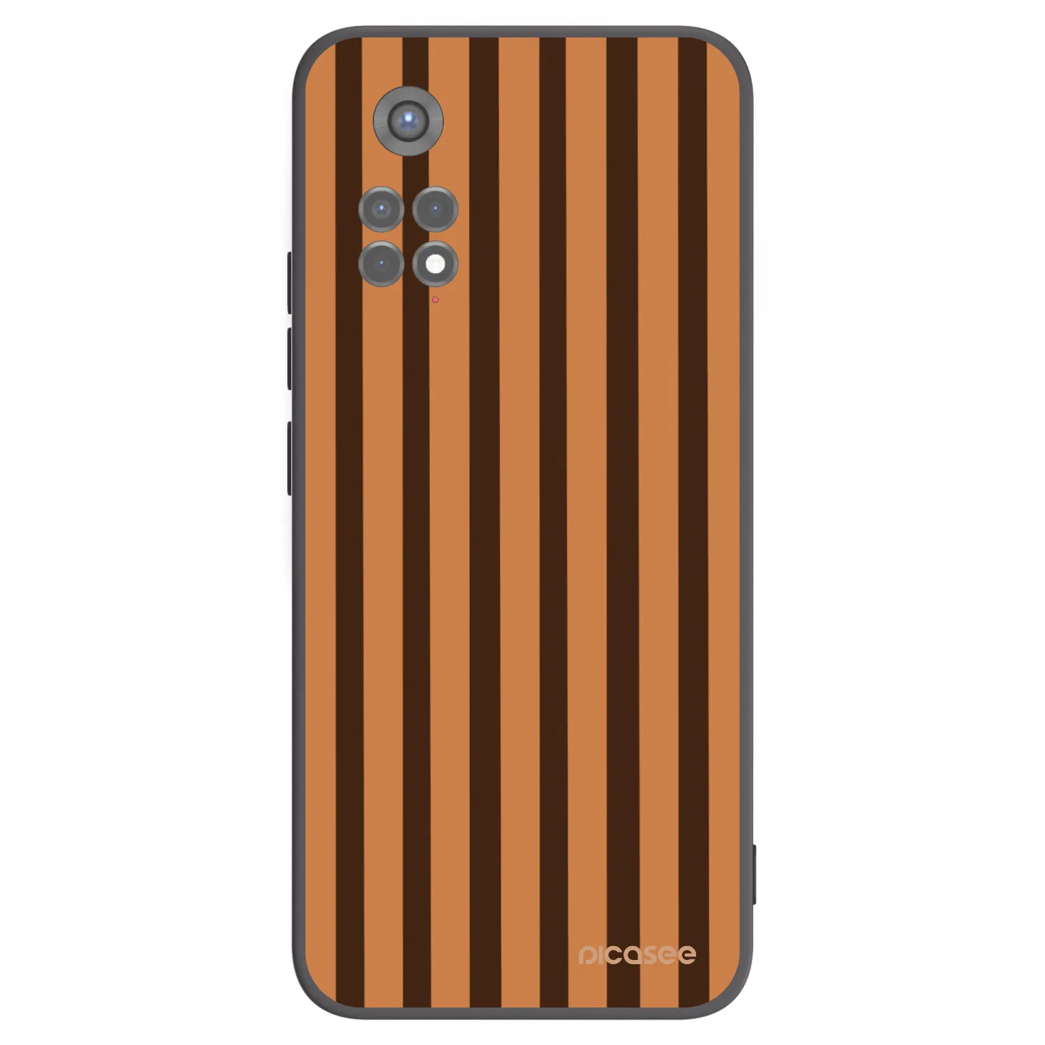 Picasee silikonový černý obal pro Xiaomi Redmi Note 11S 5G - Caramel lines