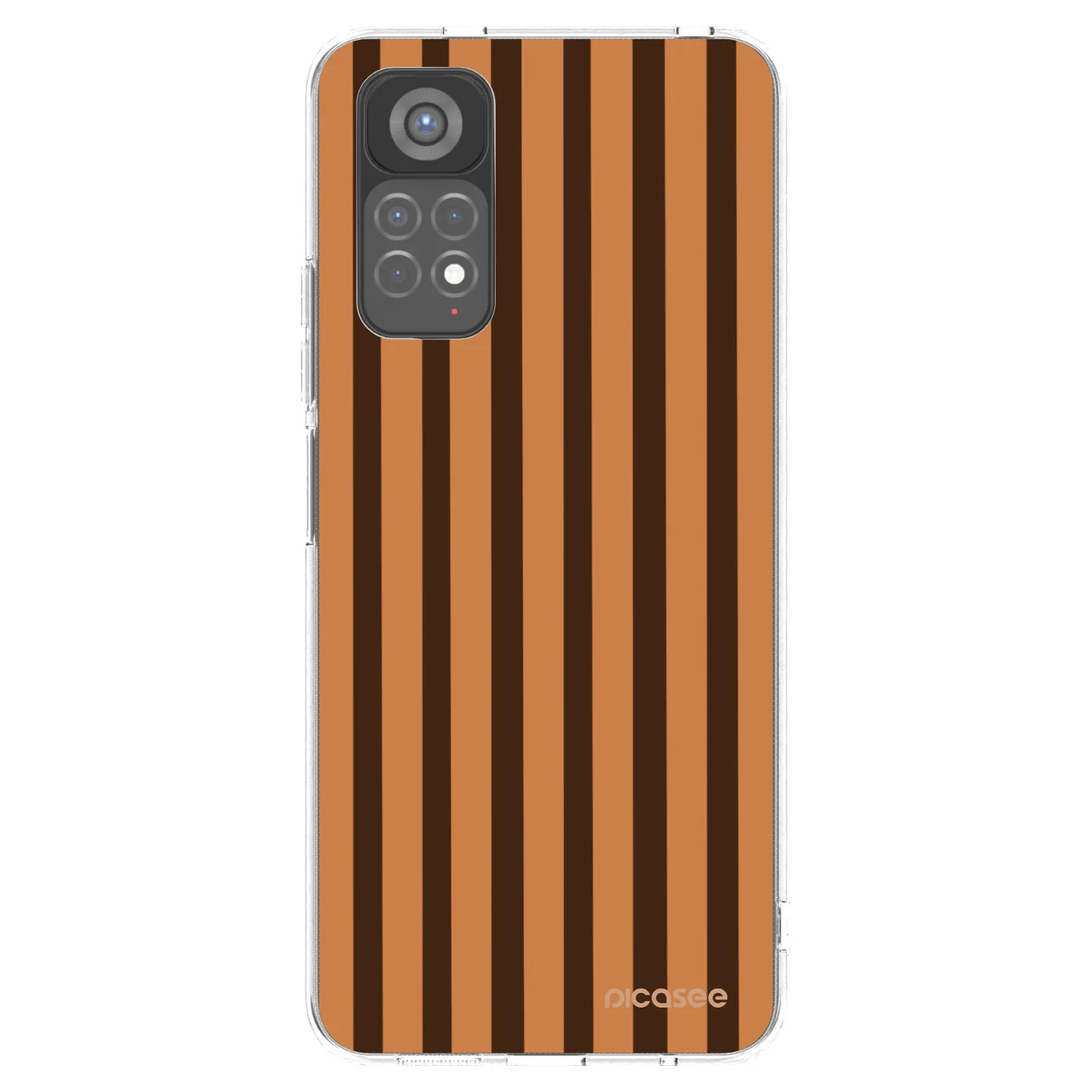 Picasee silikonový průhledný obal pro Xiaomi Redmi Note 11S 5G - Caramel lines