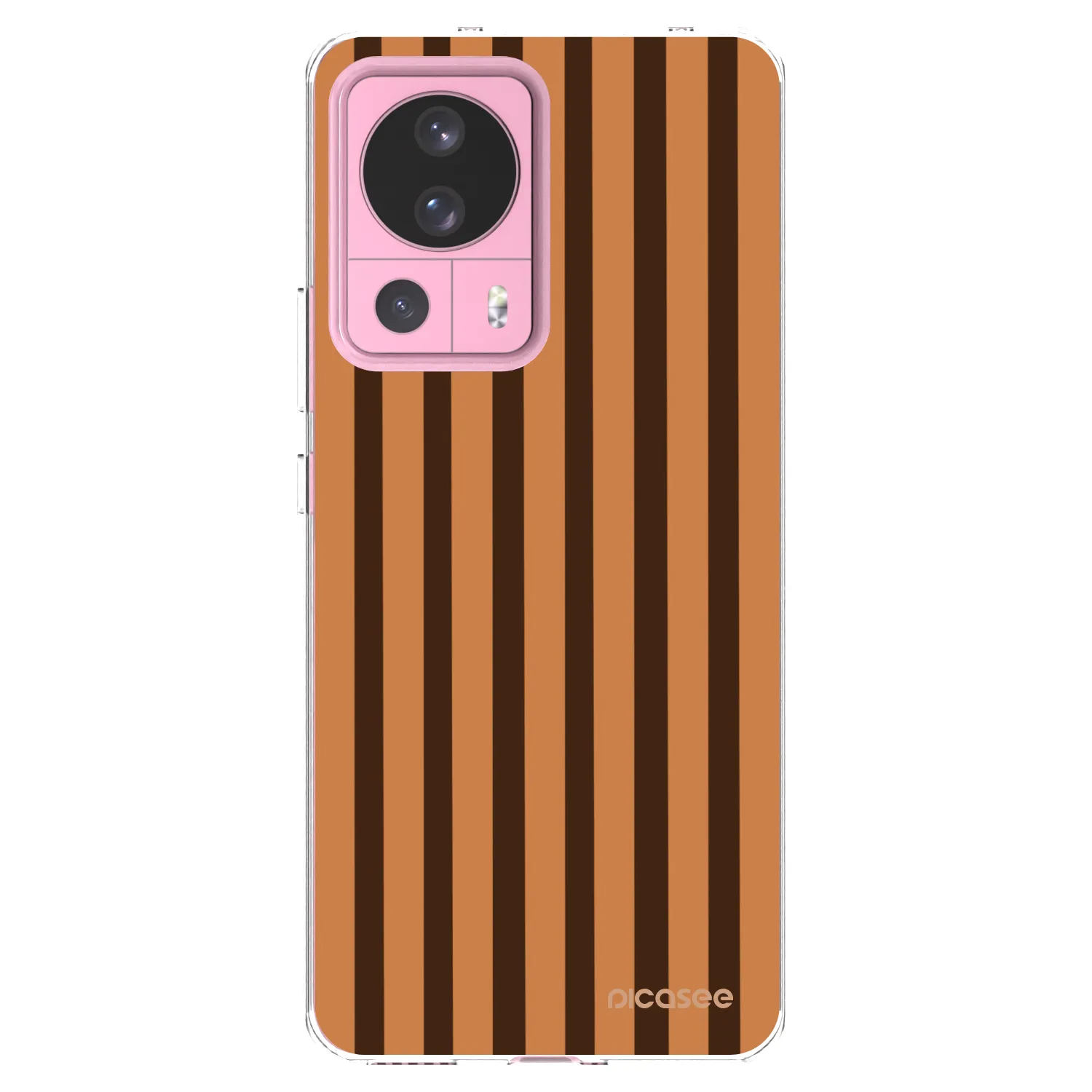 Picasee silikonový průhledný obal pro Xiaomi 13 Lite - Caramel lines