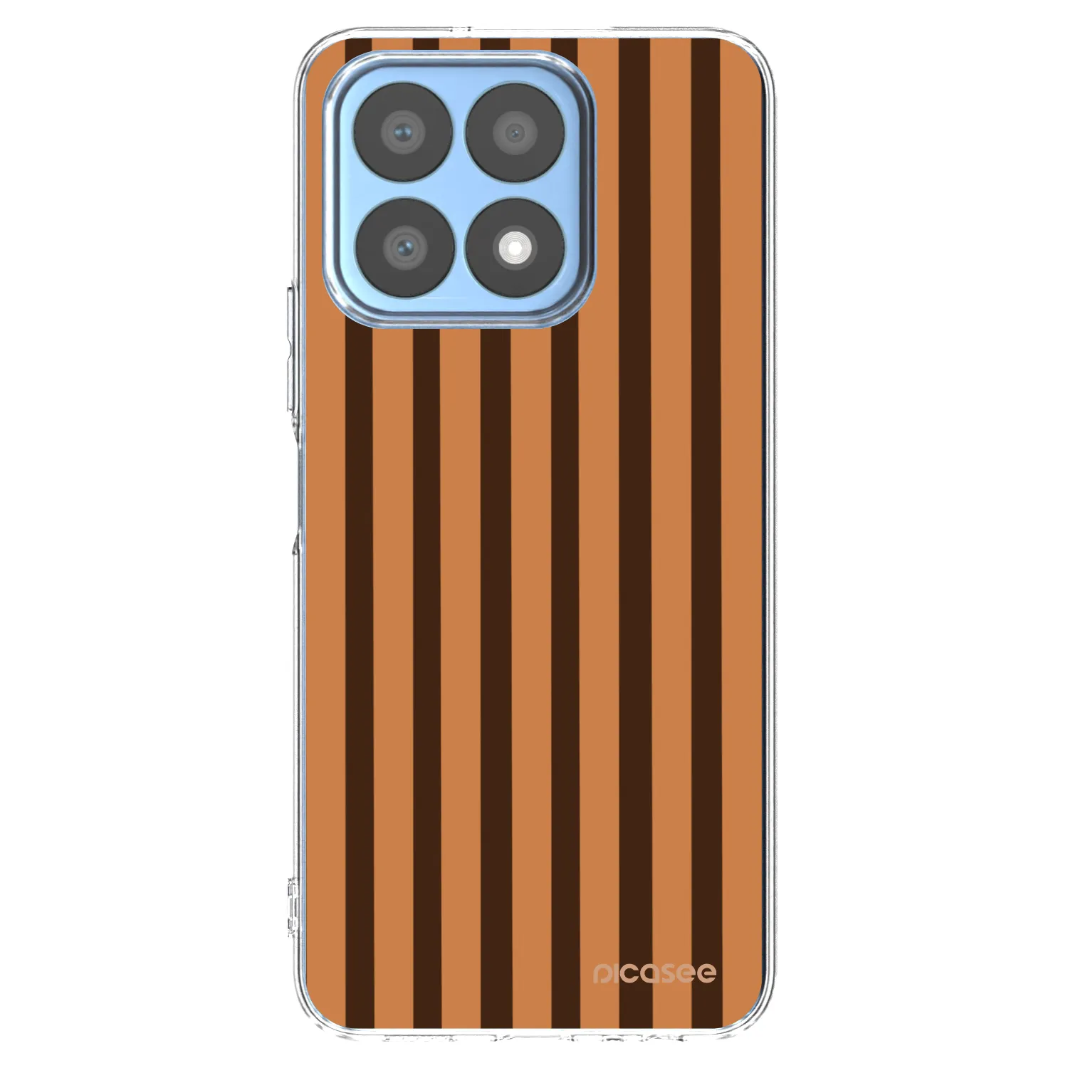 Picasee silikonový průhledný obal pro Honor X8a - Caramel lines