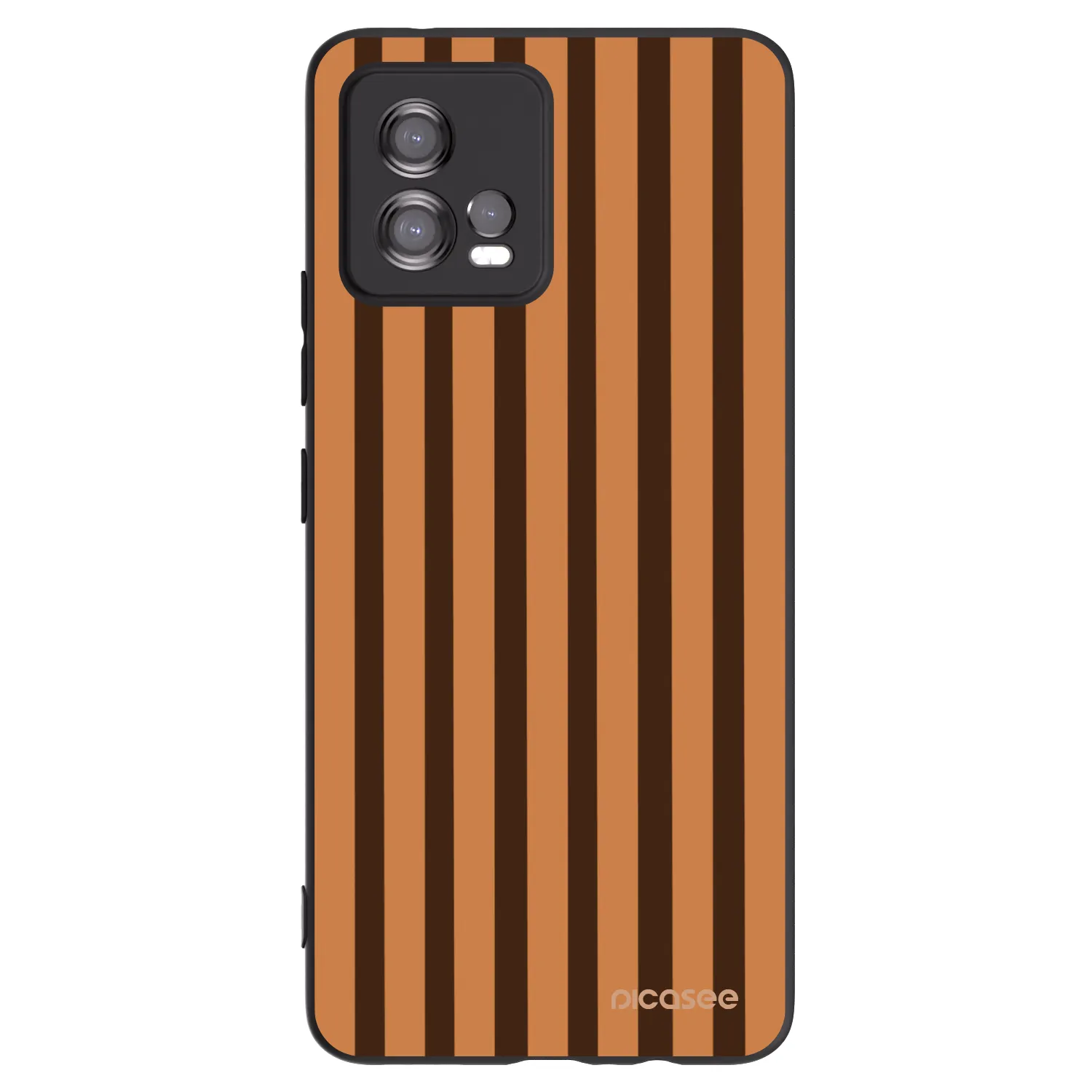 Picasee silikonový černý obal pro Motorola Moto G72 - Caramel lines