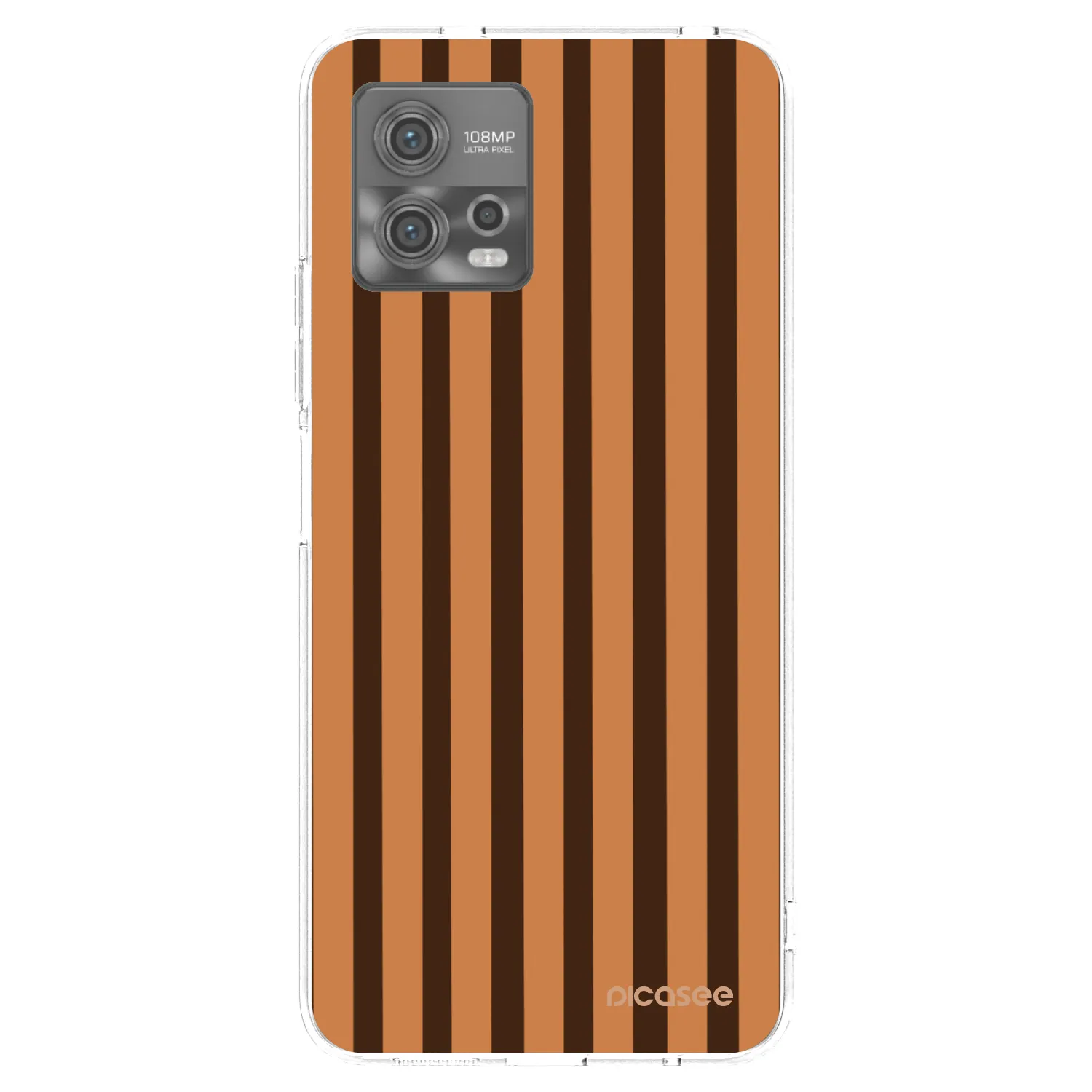 Picasee silikonový průhledný obal pro Motorola Moto G72 - Caramel lines