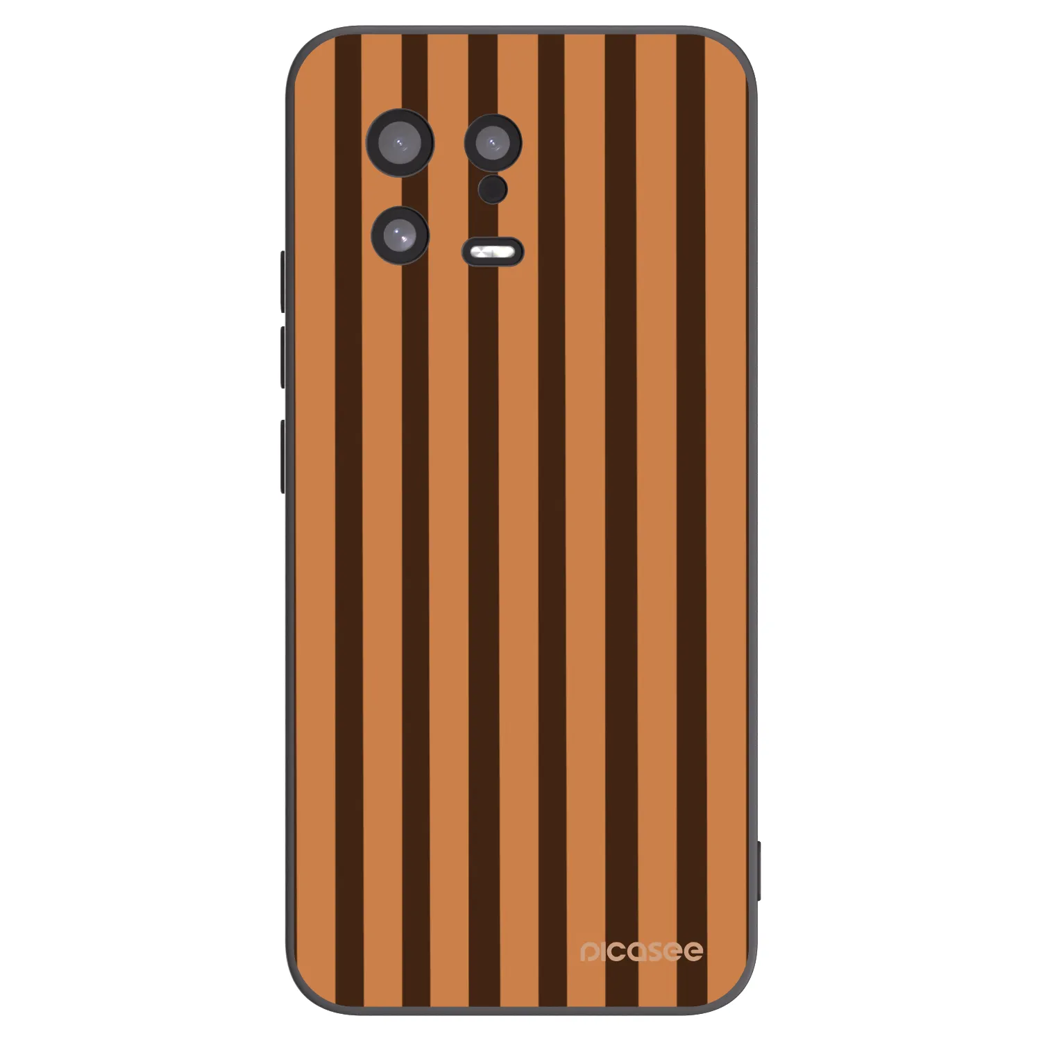 Picasee silikonový černý obal pro Xiaomi 13 - Caramel lines