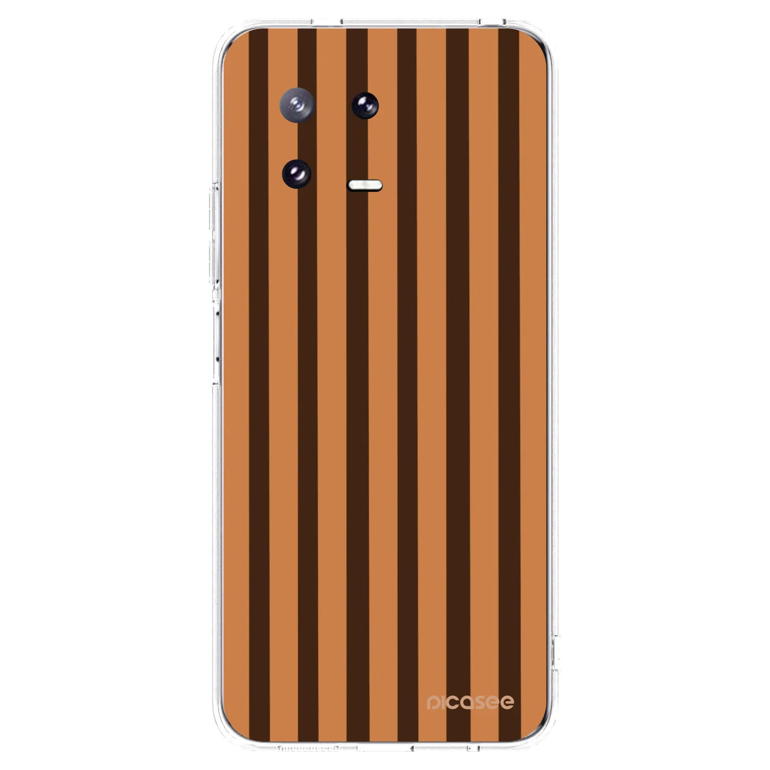 Picasee silikonový průhledný obal pro Xiaomi 13 Pro - Caramel lines
