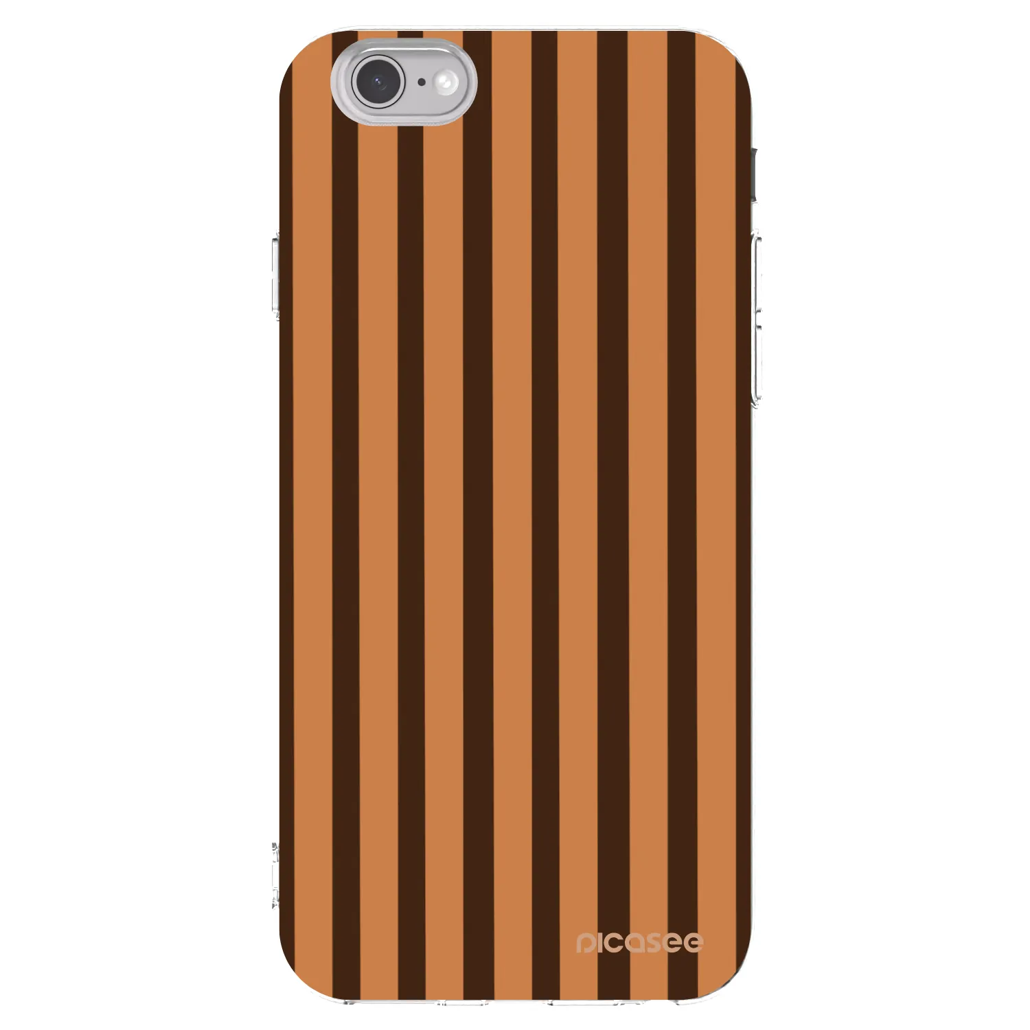 Picasee silikonový průhledný obal pro Apple iPhone 6/6S - Caramel lines