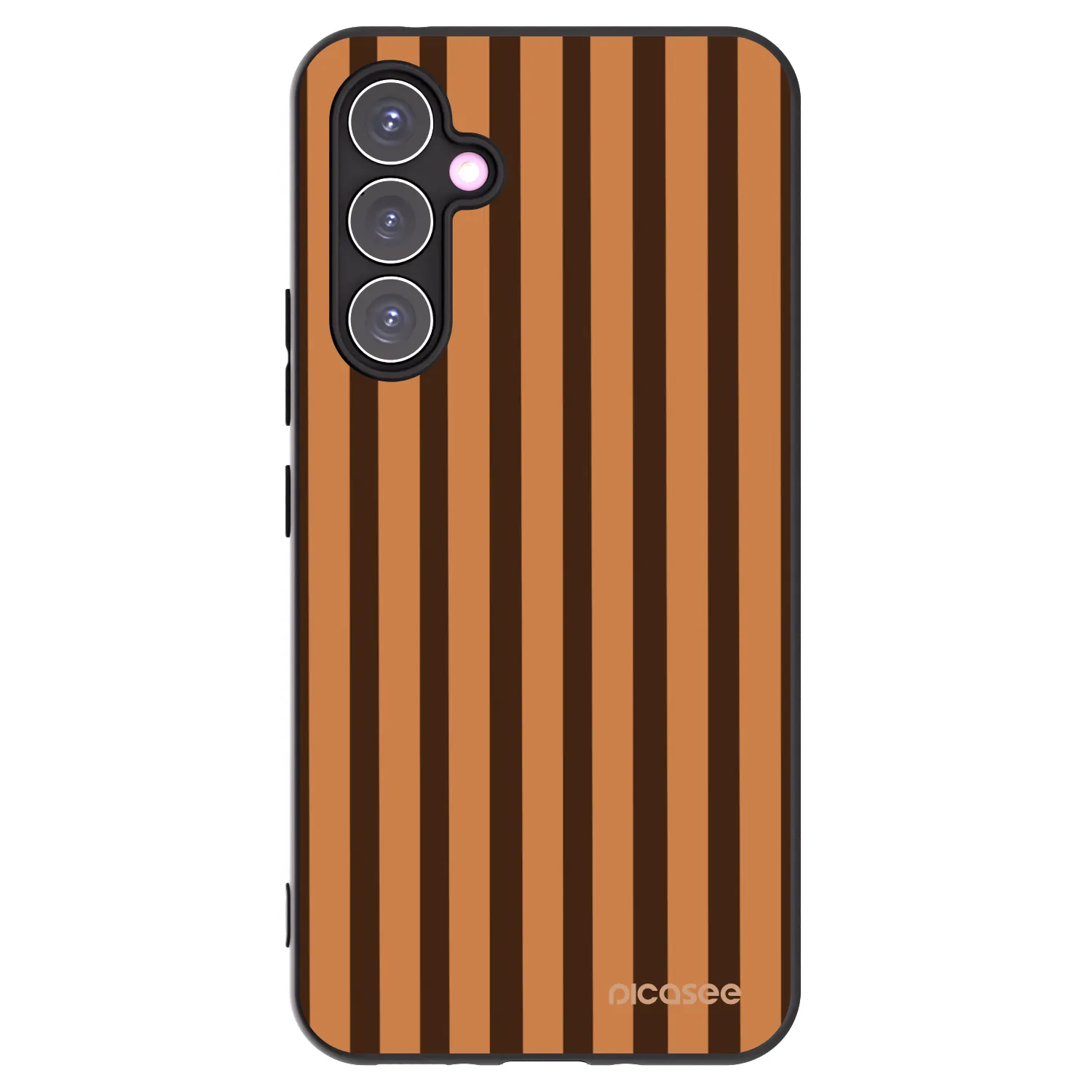 Picasee silikonový černý obal pro Samsung Galaxy A54 5G A546B - Caramel lines
