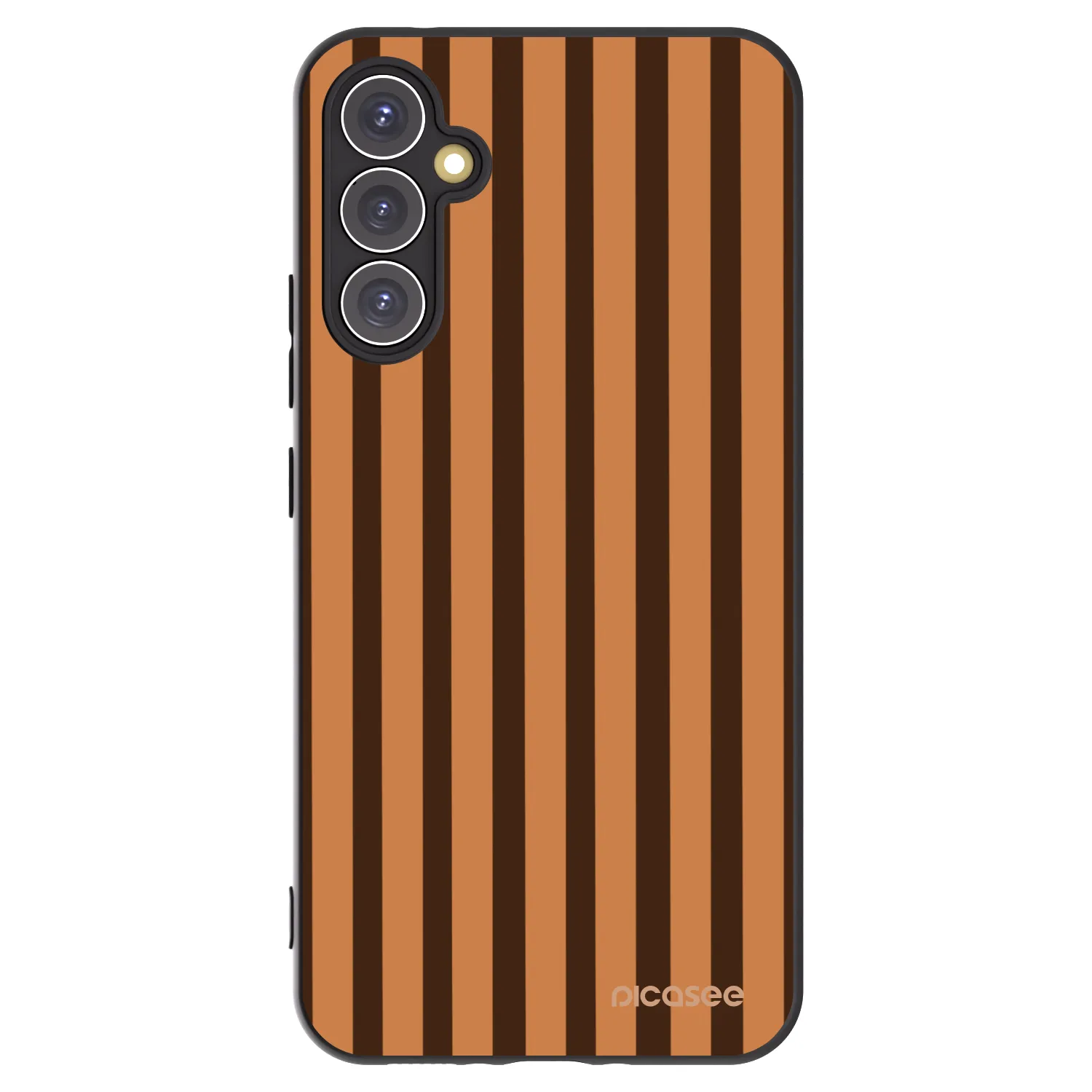 Picasee silikonový černý obal pro Samsung Galaxy A34 5G A346B - Caramel lines