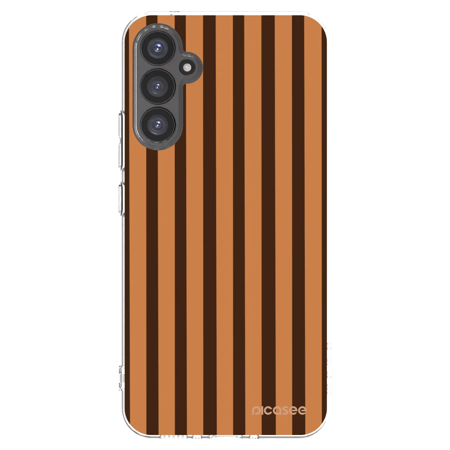 Picasee silikonový průhledný obal pro Samsung Galaxy A34 5G A346B - Caramel lines