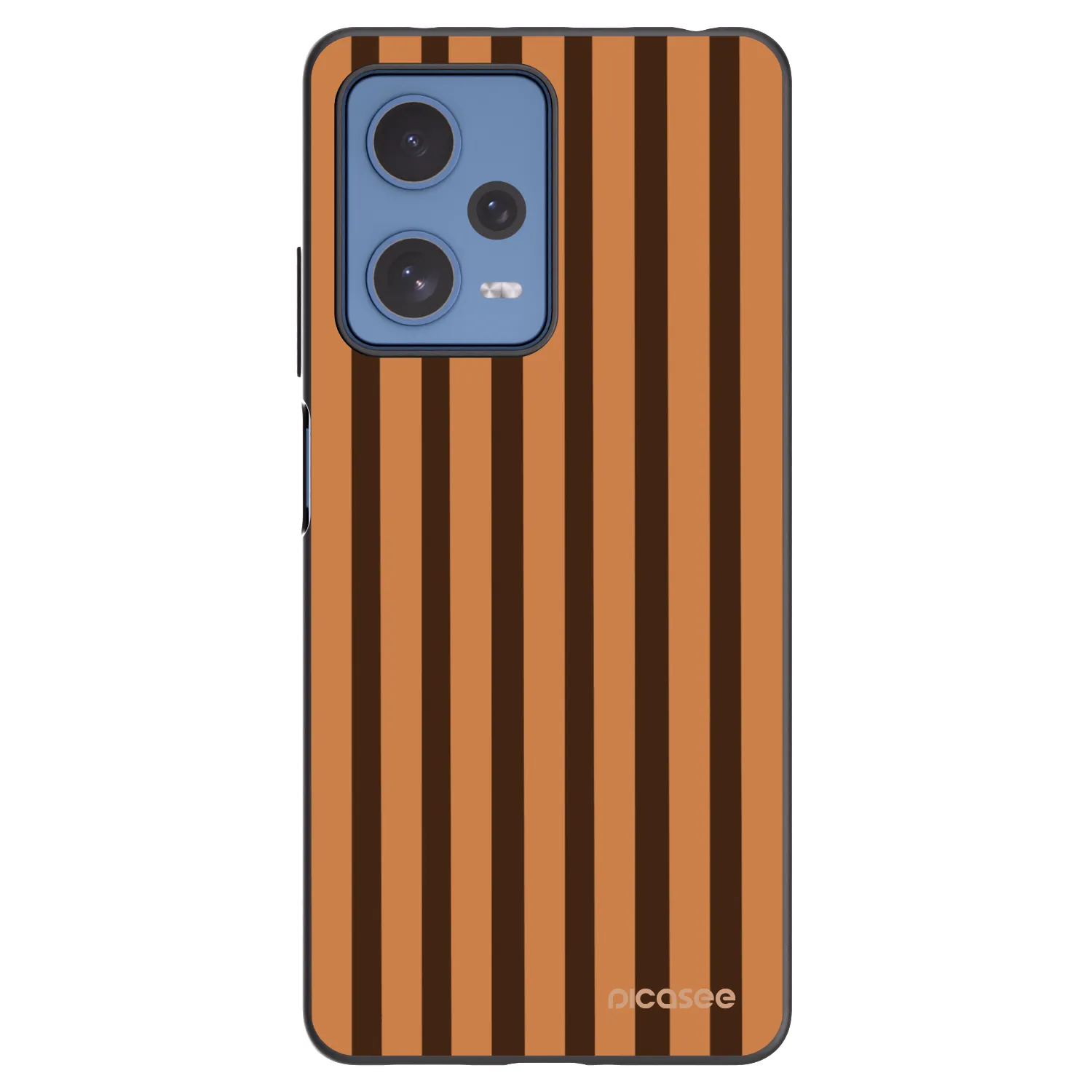 Picasee silikonový černý obal pro Xiaomi Redmi Note 12 Pro 5G - Caramel lines