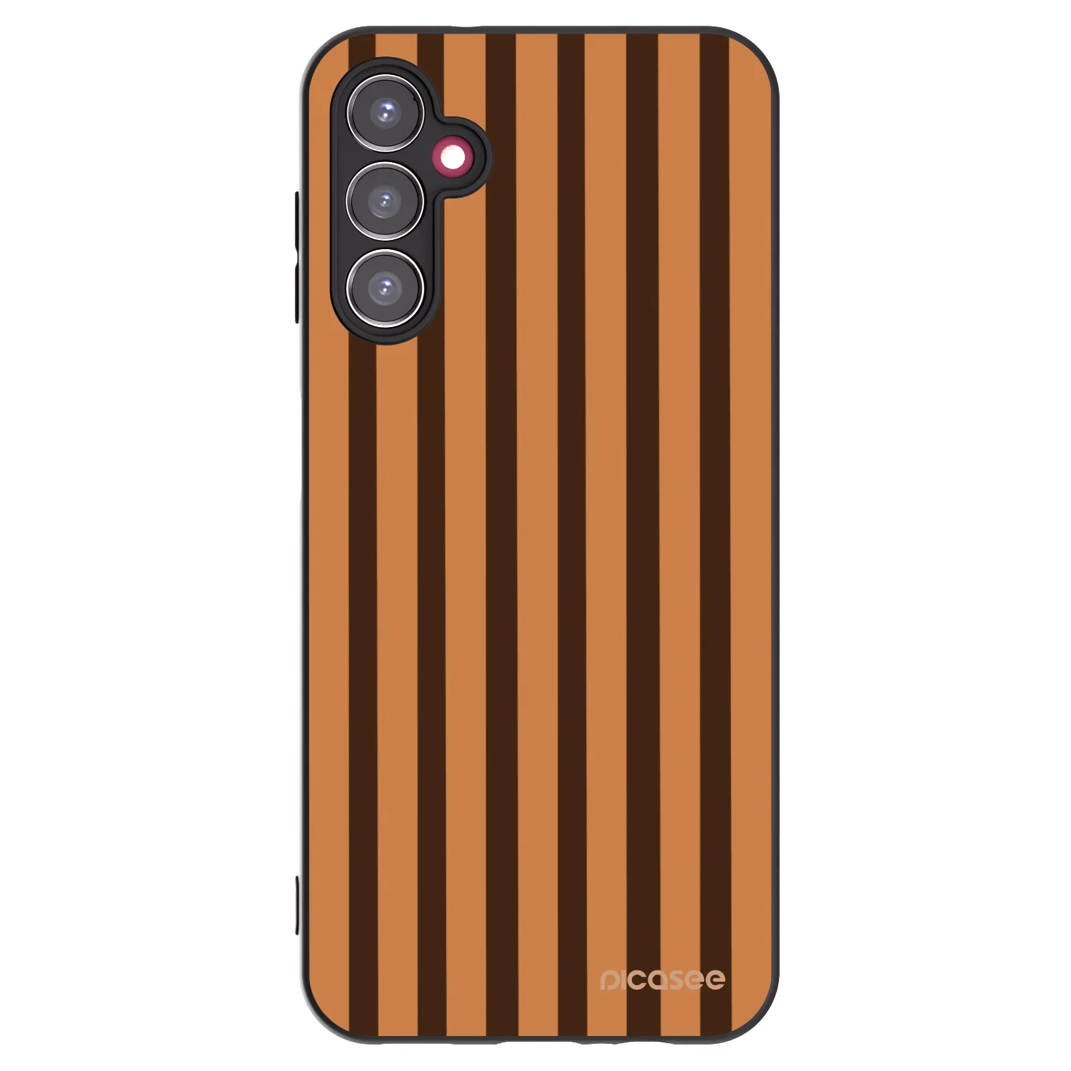 Picasee silikonový černý obal pro Samsung Galaxy A14 4G A145R - Caramel lines