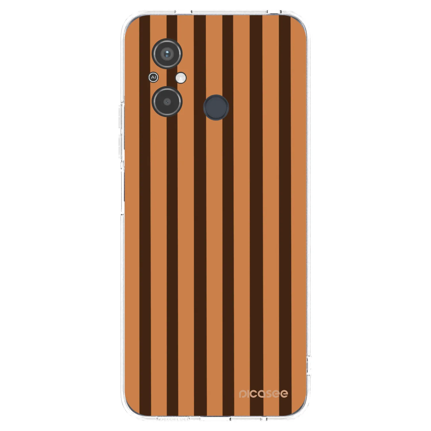 Picasee silikonový průhledný obal pro Xiaomi Redmi 12C - Caramel lines