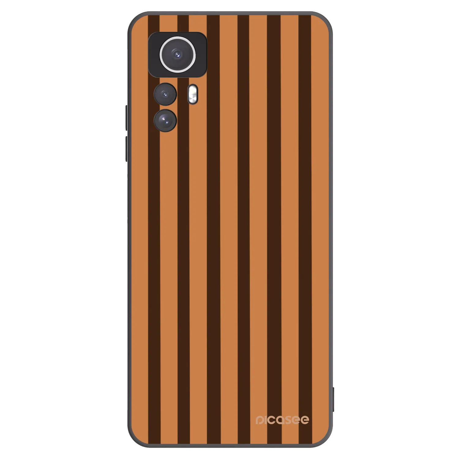 Picasee silikonový černý obal pro Xiaomi Redmi Note 12S - Caramel lines