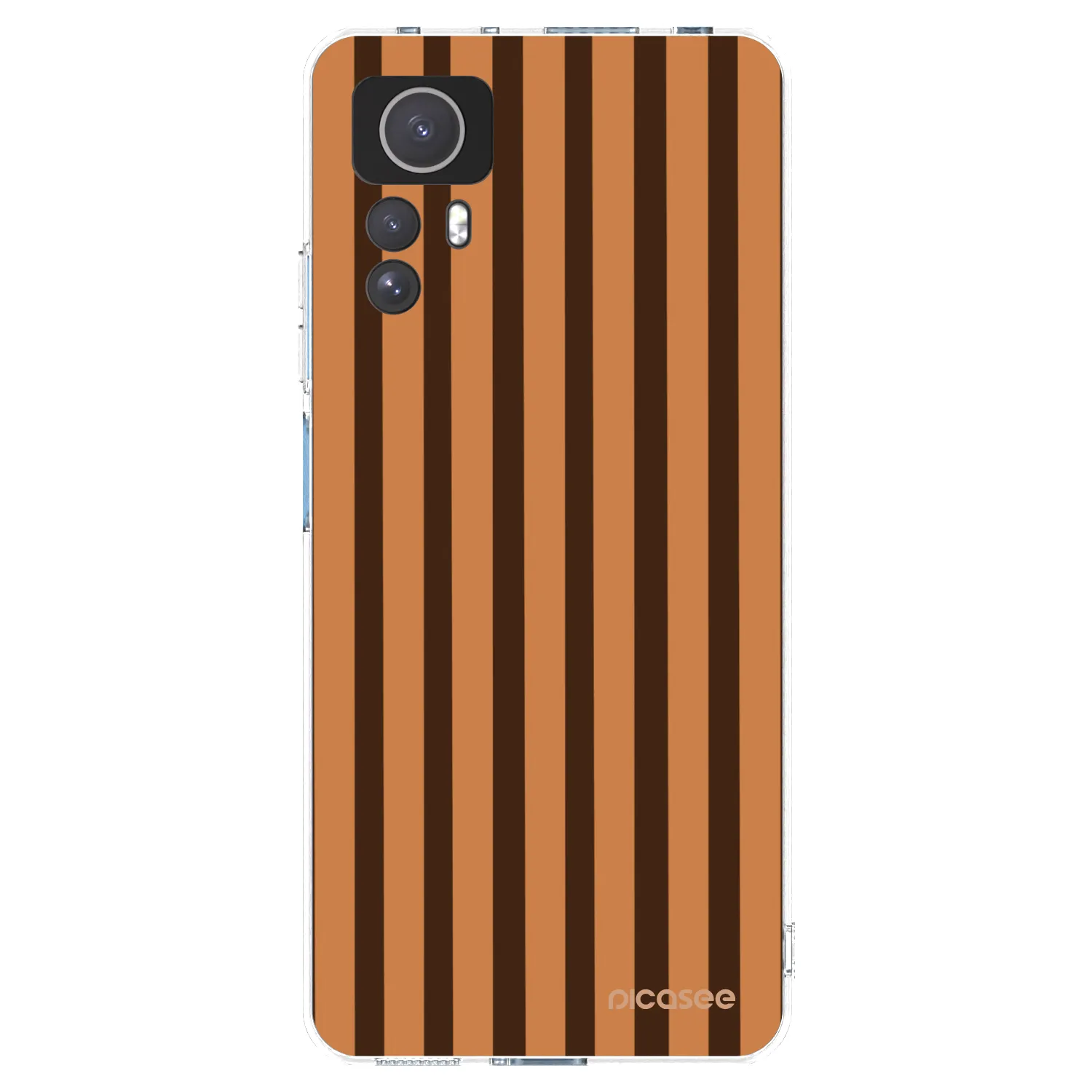 Picasee silikonový průhledný obal pro Xiaomi Redmi Note 12S - Caramel lines