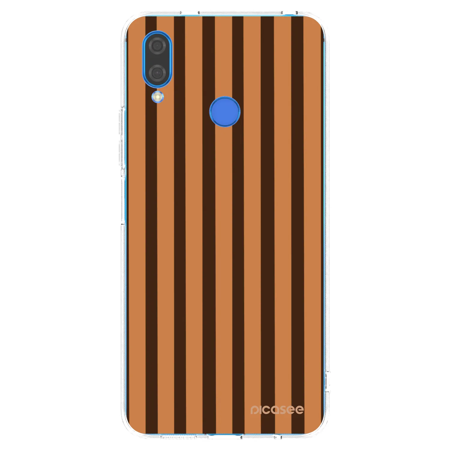 Picasee silikonový průhledný obal pro Huawei Nova 3 - Caramel lines