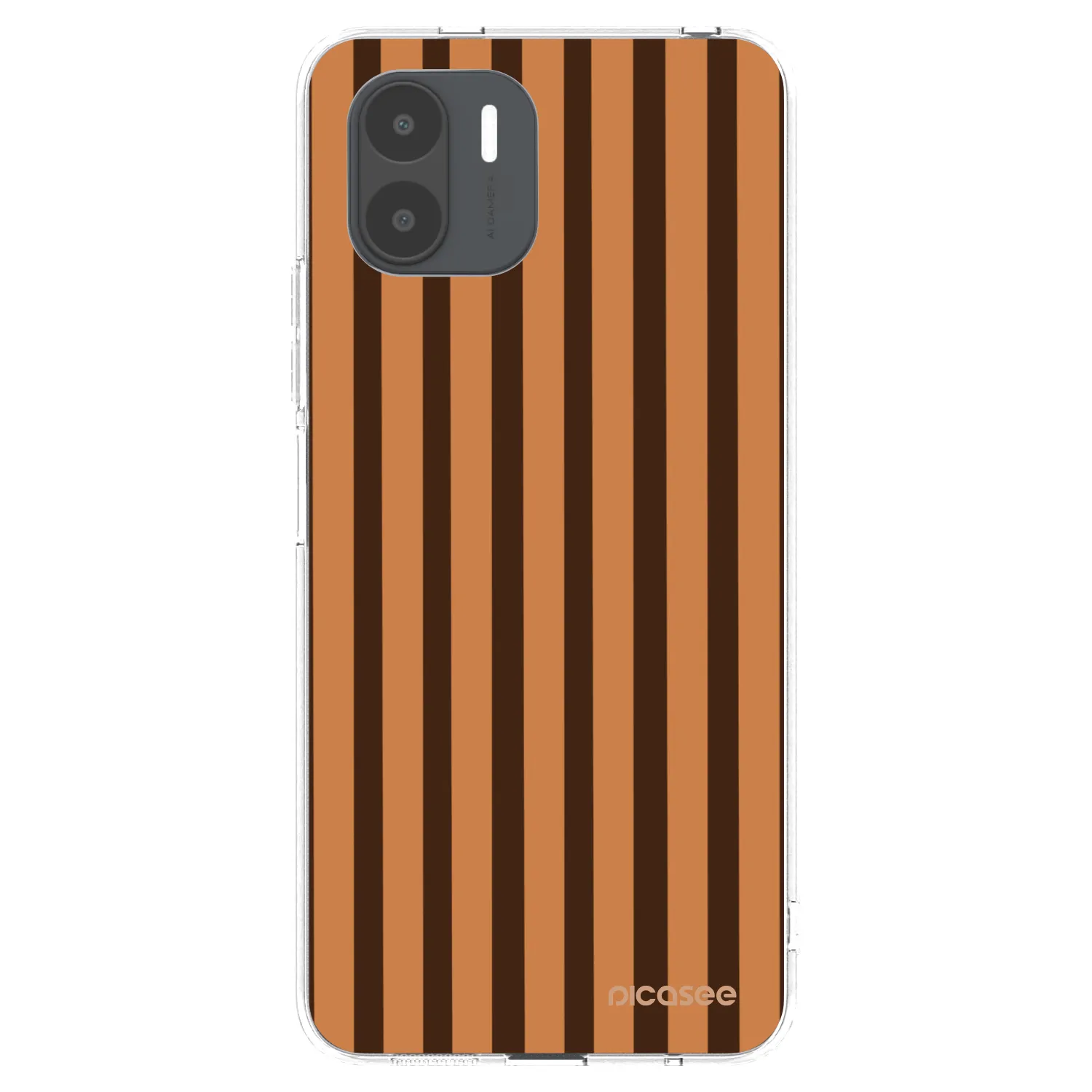 Picasee silikonový průhledný obal pro Xiaomi Redmi A2 - Caramel lines