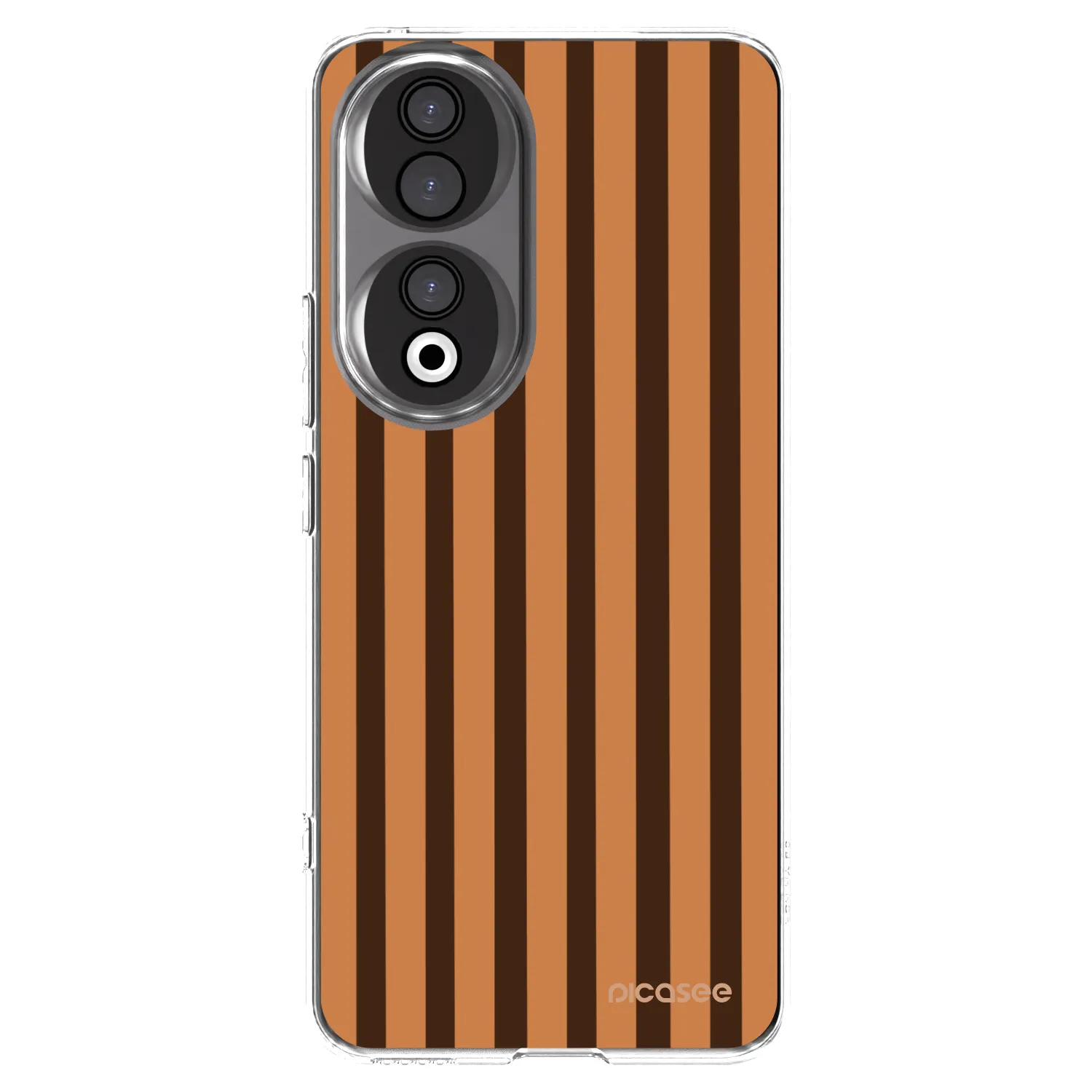 Picasee silikonový průhledný obal pro Honor 90 5G - Caramel lines