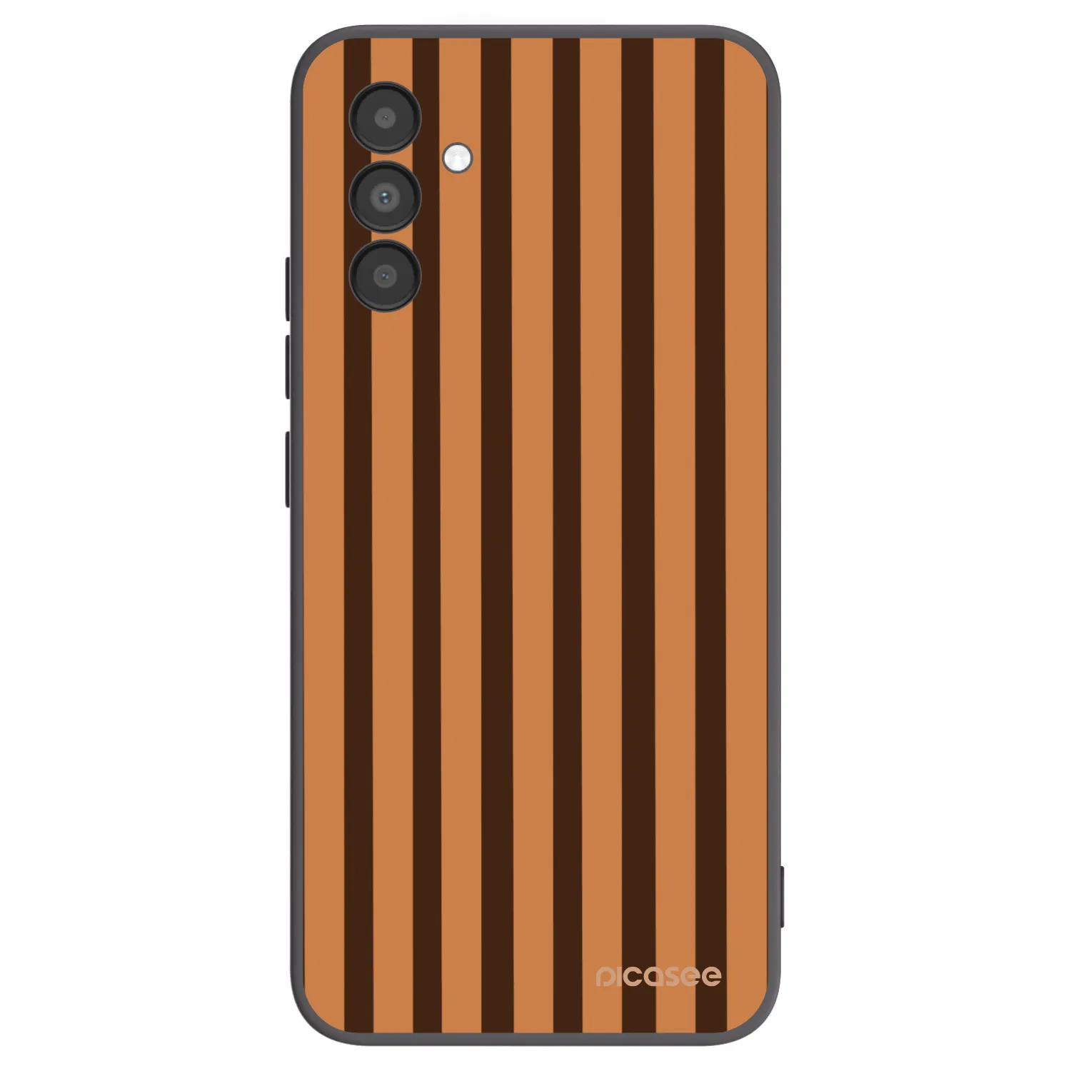 Picasee silikonový černý obal pro Samsung Galaxy A04s A047F - Caramel lines